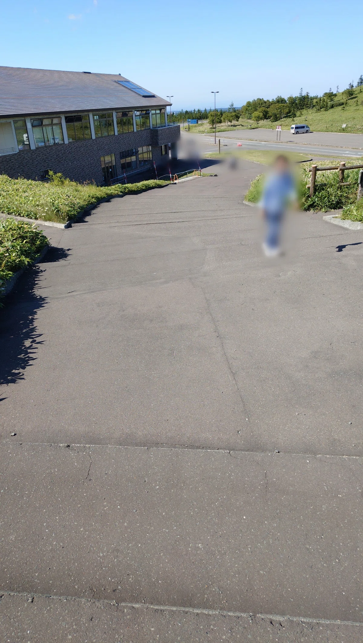 美幌峠 頂上からの下り階段