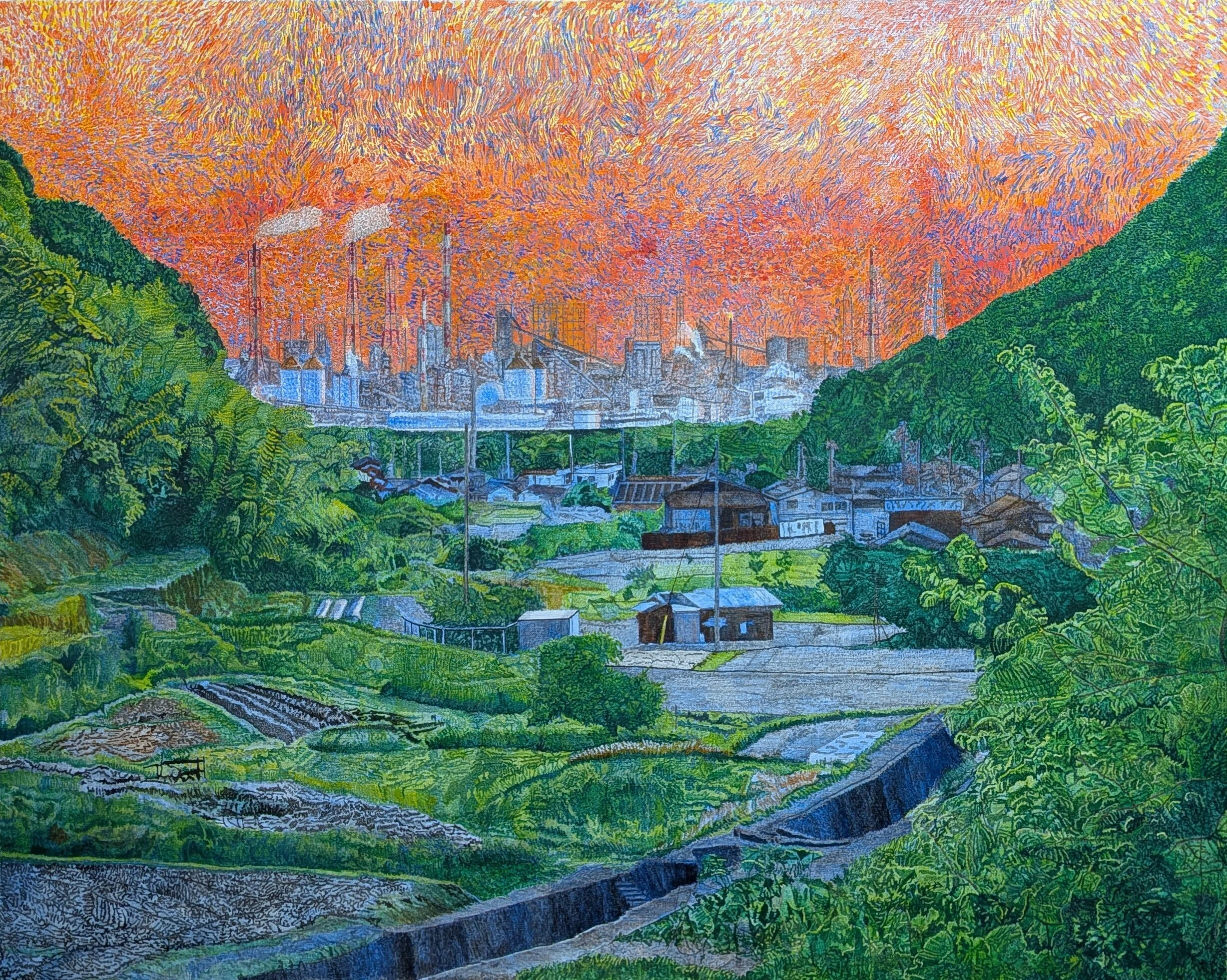 Step116】「交錯」油彩画｜瑞島 魁祐（みずしま かいゆう）