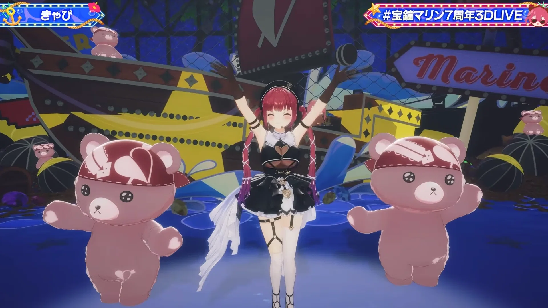 ホロライブ】水着×ショートに全一味が限界化！宝鐘マリン7周年3Dライブ