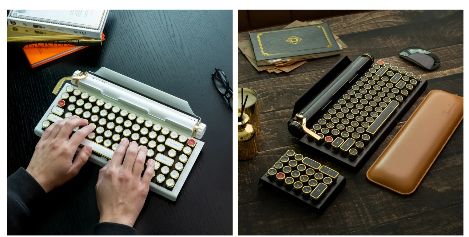 39 タイプライター風のキーボード YUNZII QL75がずっと欲しかったので