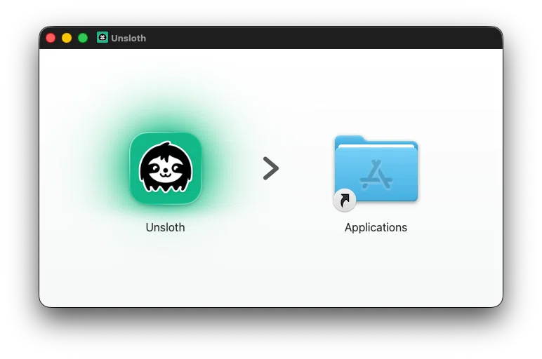 Unsloth Desktop インストール