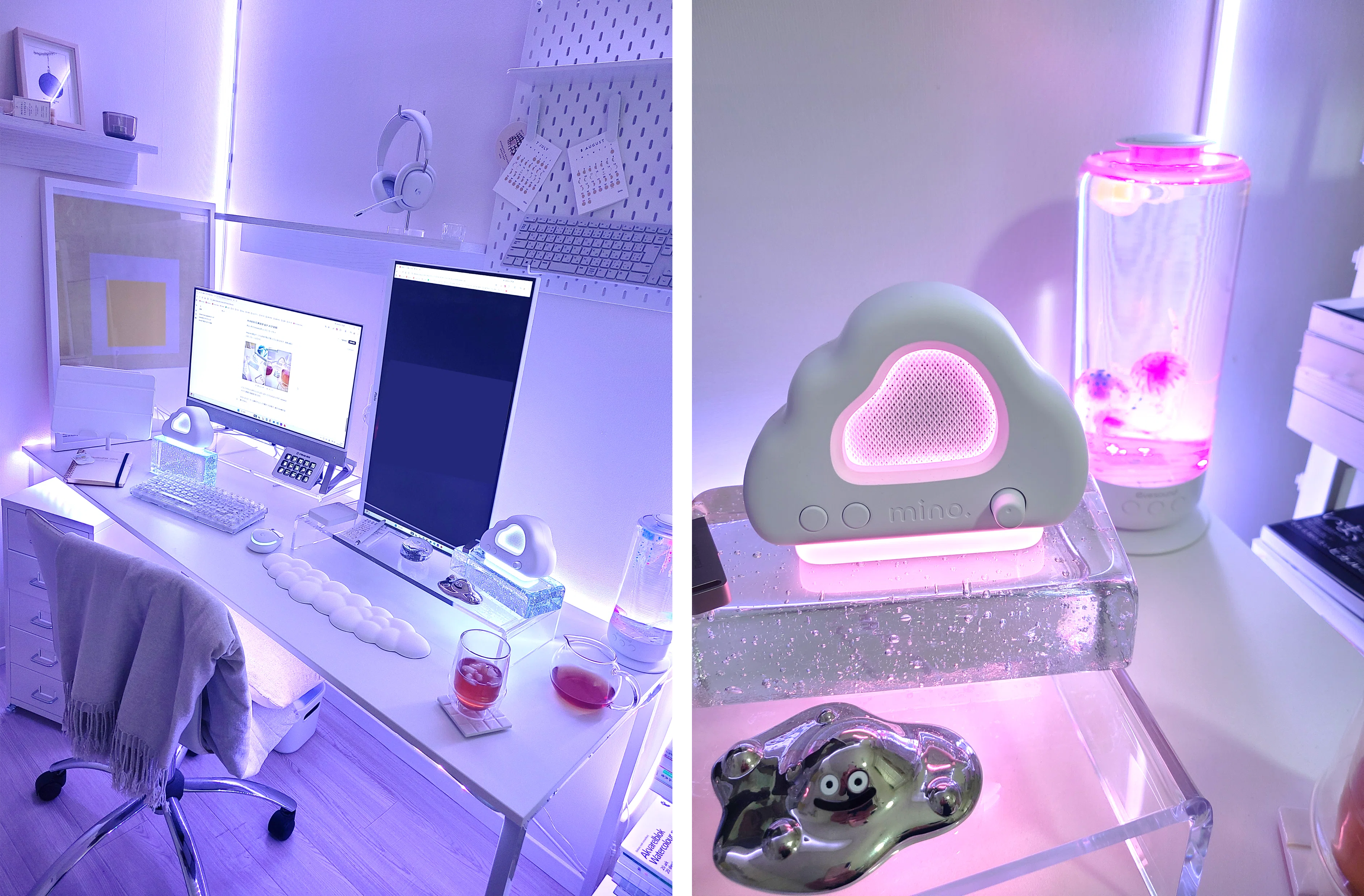 ビジュ最強！白デスク派必見のスピーカー”minotel cloud”✨＠white