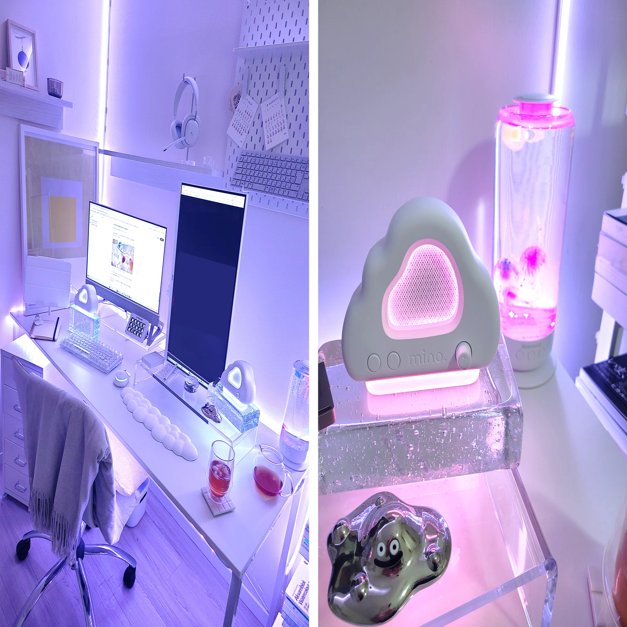 ビジュ最強！白デスク派必見のスピーカー”minotel cloud”✨＠white