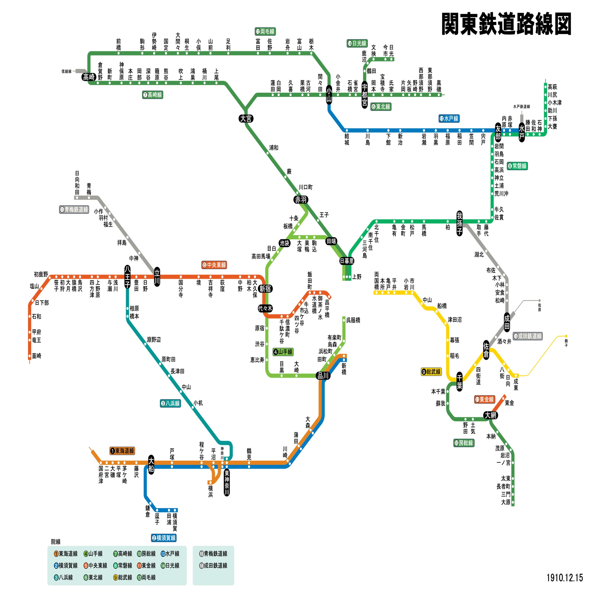 JR東日本の東京近郊路線図はこうあってほしい＆路線網の変遷｜mogref