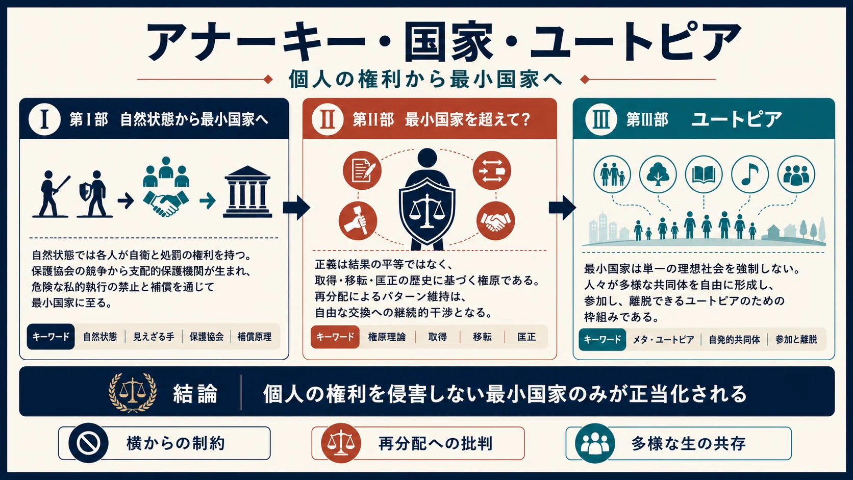 ノージック『アナーキー・国家・ユートピア』｜5分で名著