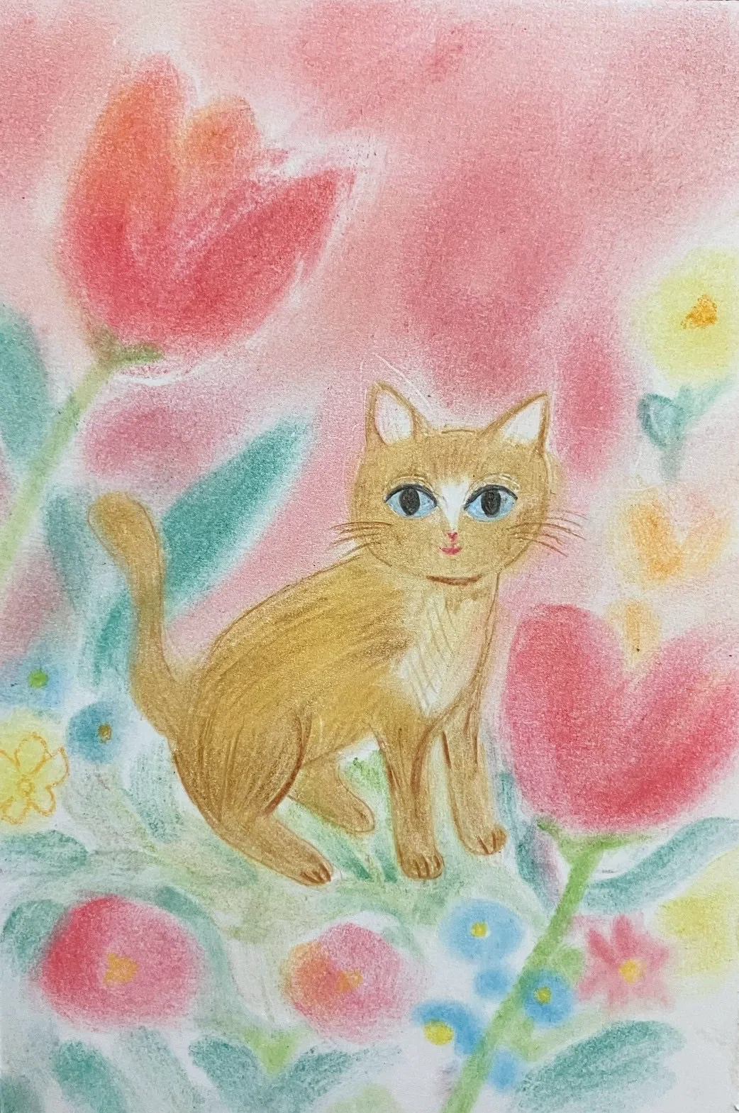 絵本のパステル画シリーズです。｜まる