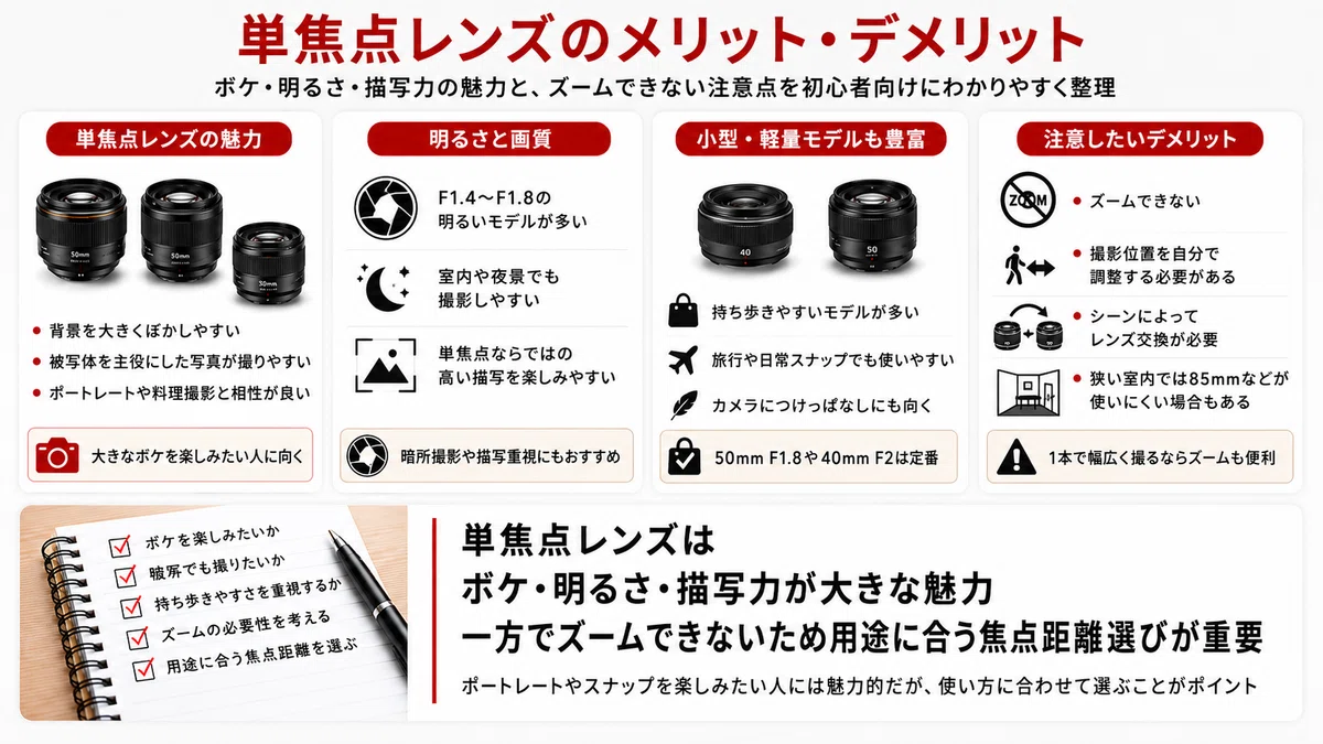 最新版】単焦点レンズおすすめ18選｜初心者向けの選び方と35mm・50mm