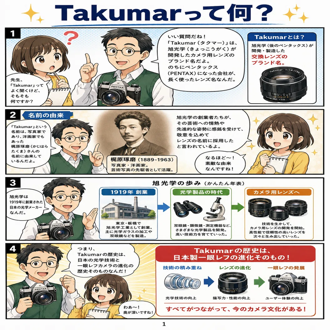 Takumarはどう進化した？ 1952年からたどる、伝説のオールドレンズの