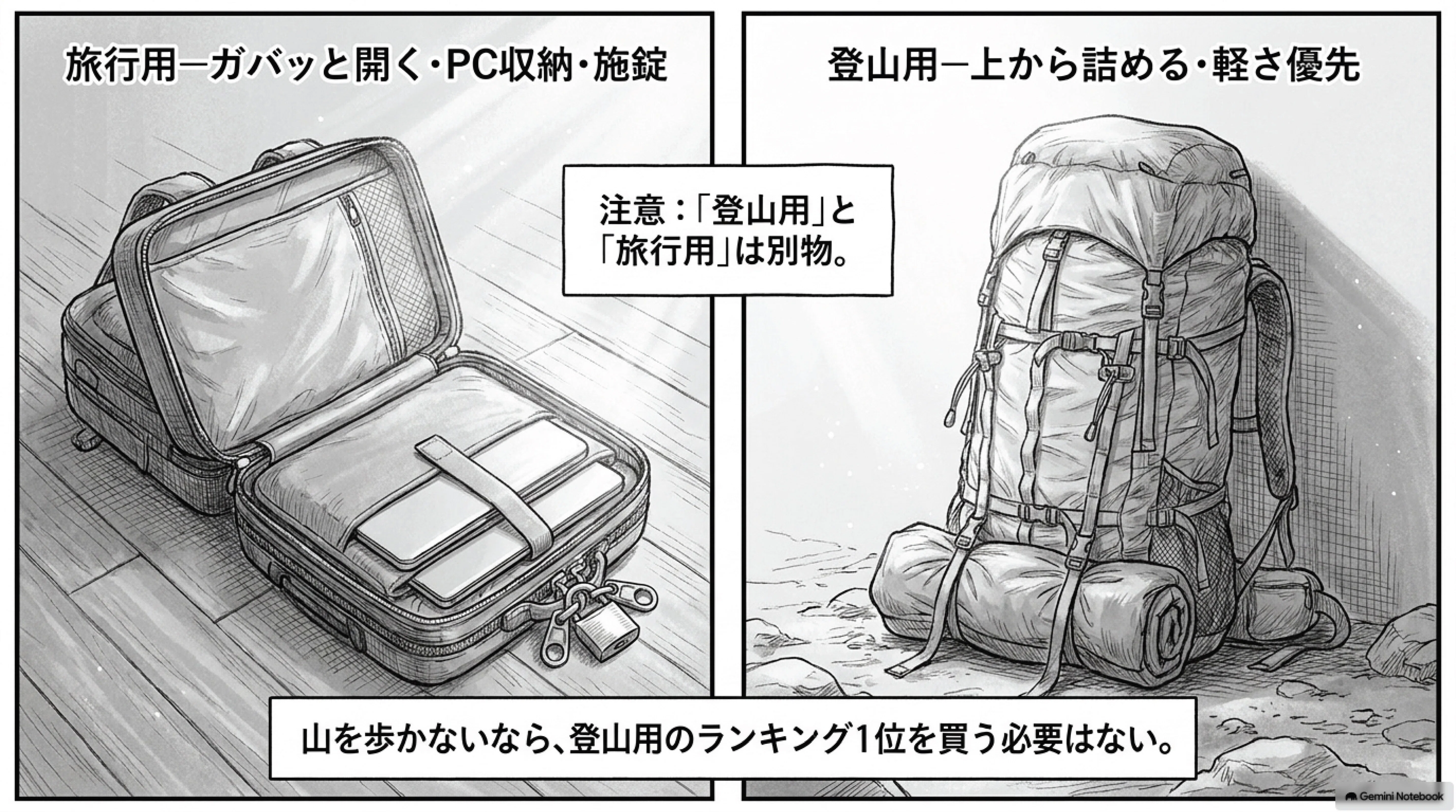 世界一周者のバックパック｜旅人49人の相棒を分析してみた｜パラッパ