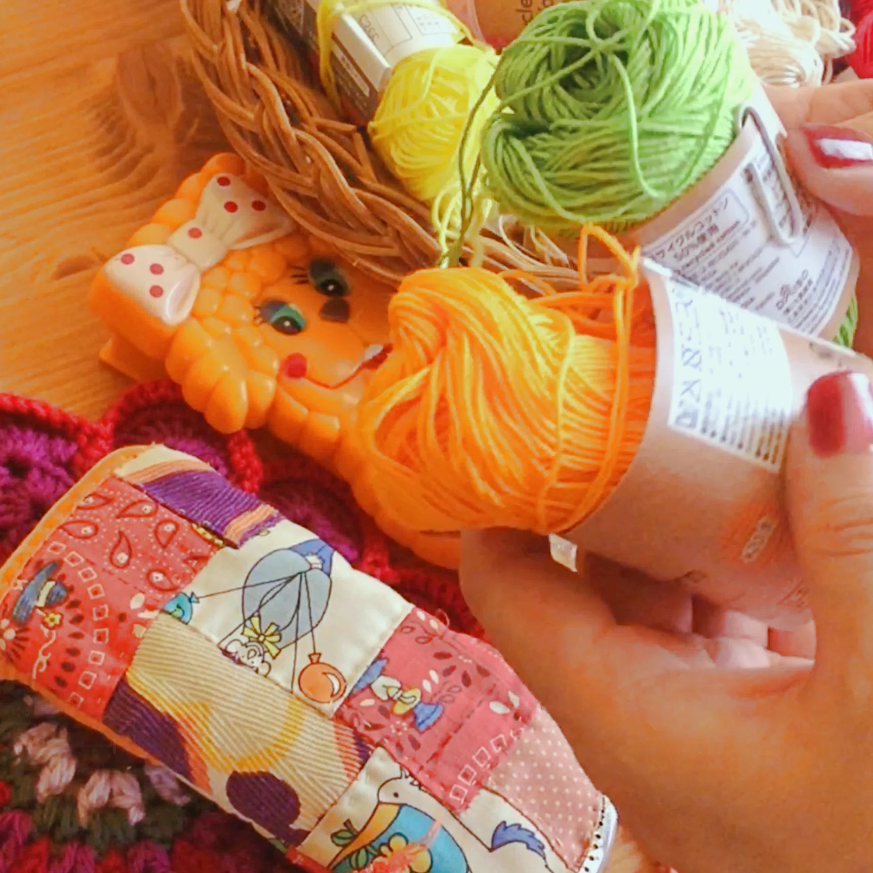 ちいさな手仕事♡crochet doily   専用です Crochet & 100-Yen Store Yarn] Retro Doily with a Free Pattern