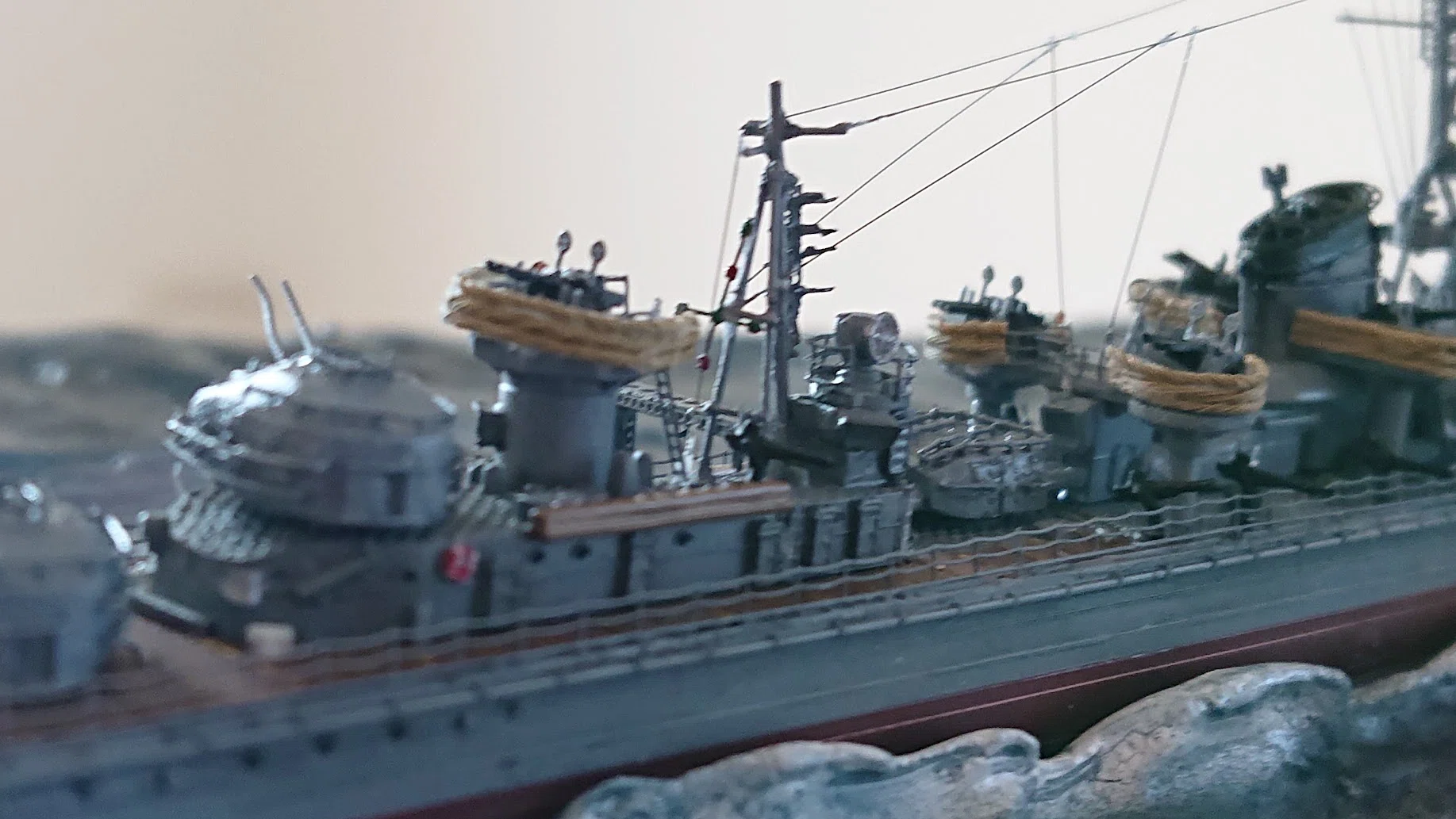 傑作】1/700駆逐艦ジオラマを全力で作ってみた！｜やくしぃ模型