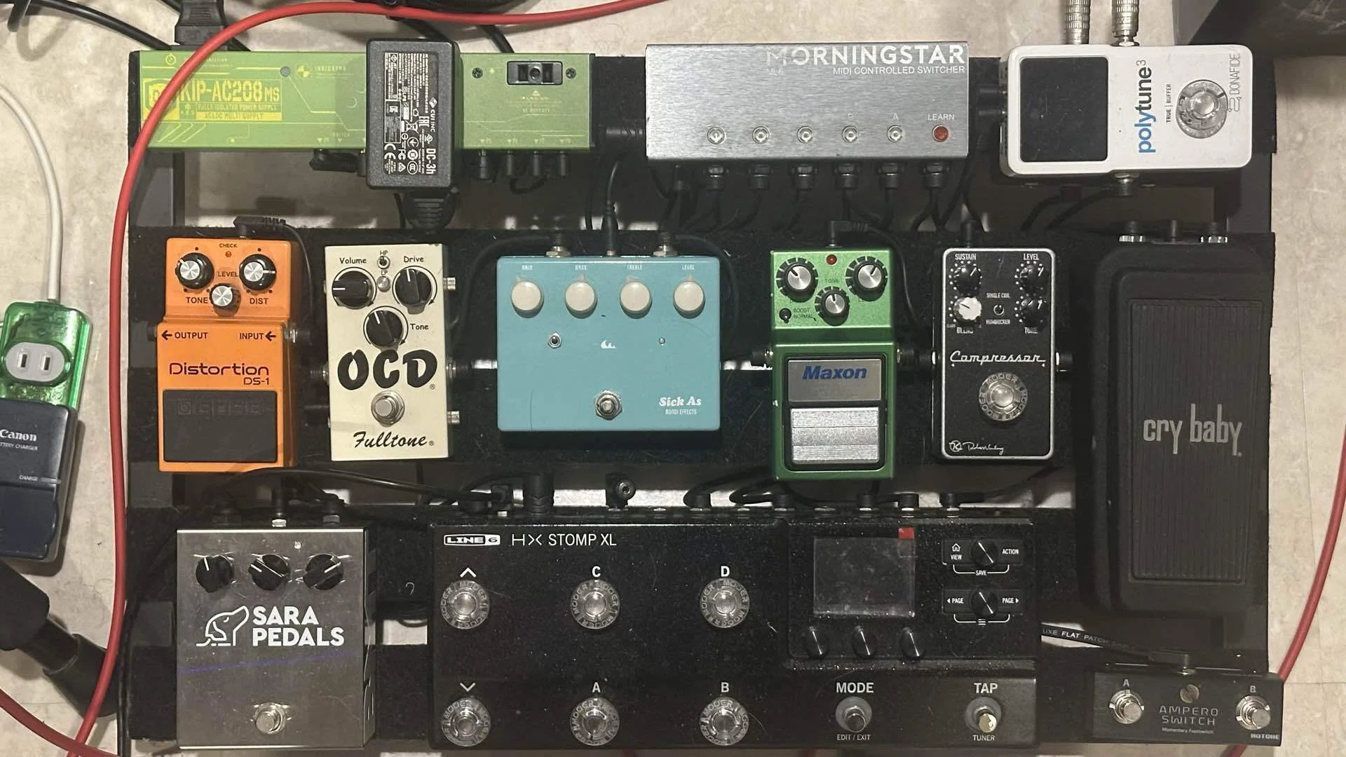 Explanation of an Effect Board with HX STOMP XL and ML5｜おやしらず