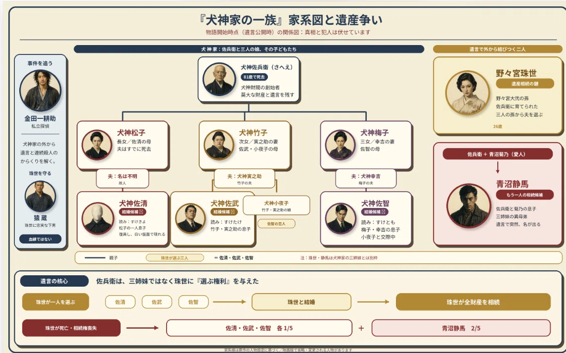 富司純子 家系図