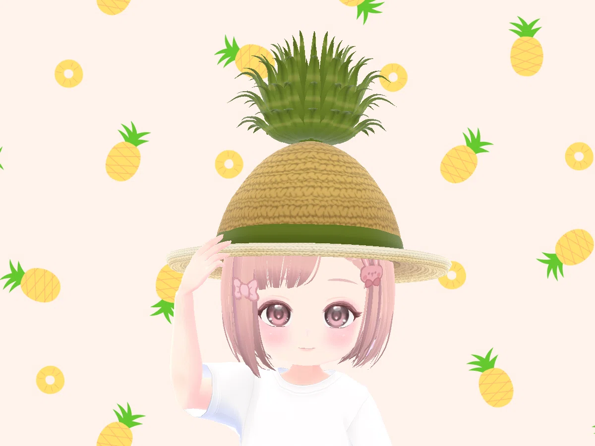パイナップルハットだよ。｜おこめんこ