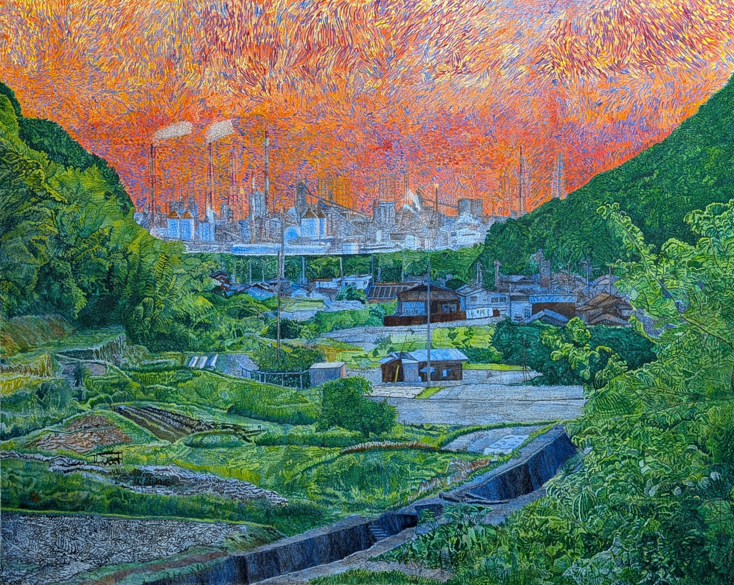 Step123】「交錯」油彩画｜瑞島 魁祐（みずしま かいゆう）