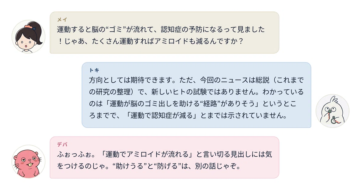 運動で脳の「ゴミ出し」は進むのか ─ グリンパティック系でどこまで分かっているか|私たちは死なない編集部