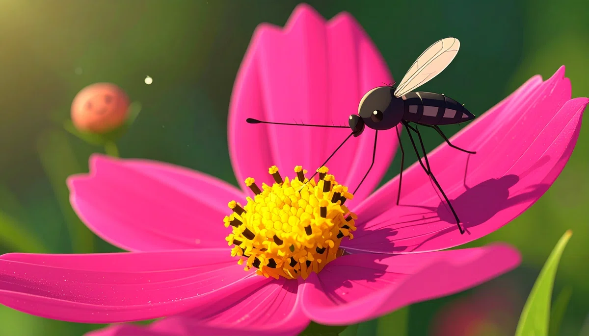 蚊の主食は花の蜜や草の液