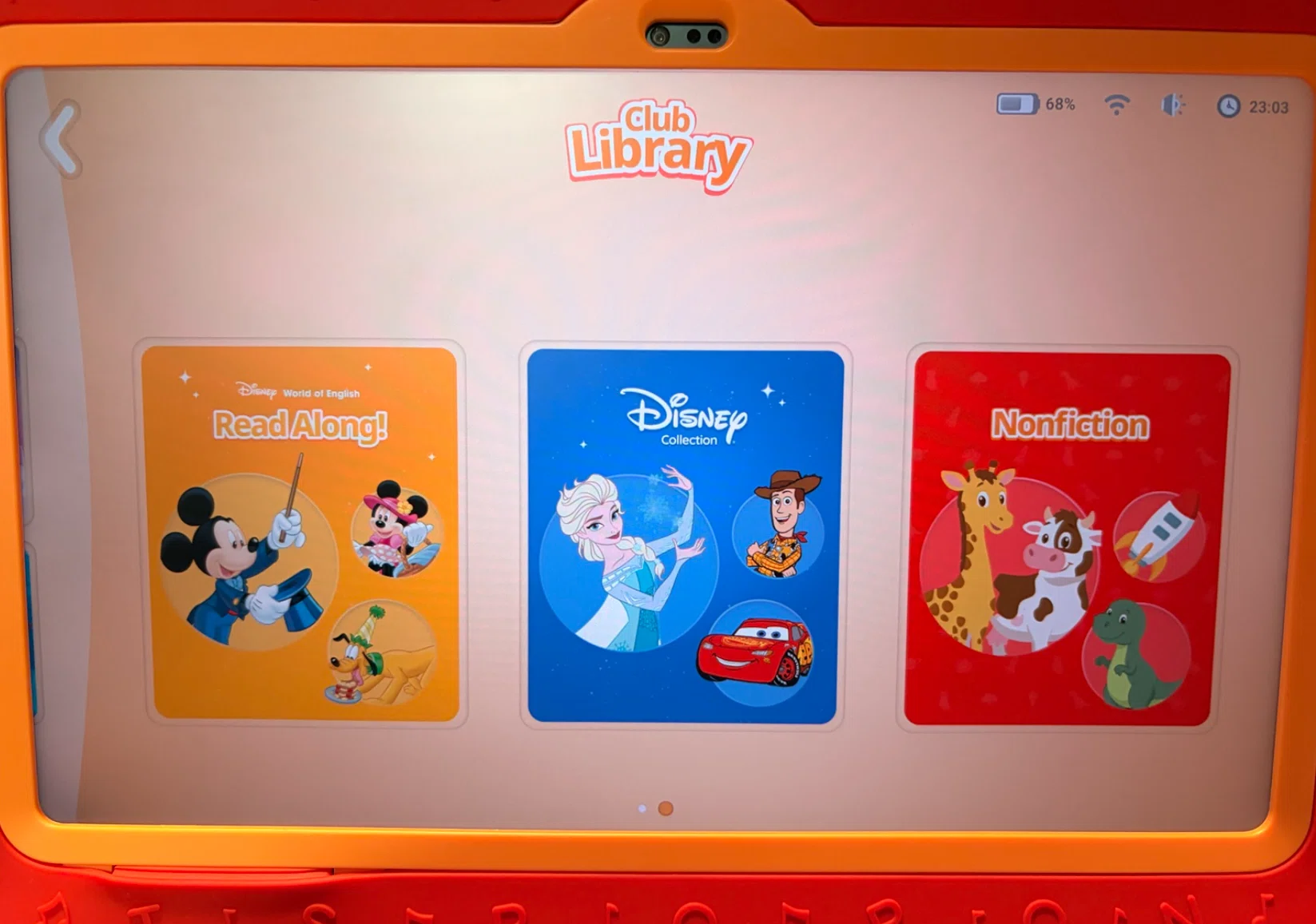 DWEのタブレットに新機能！「Club Library」で英語の絵本が読めるよう