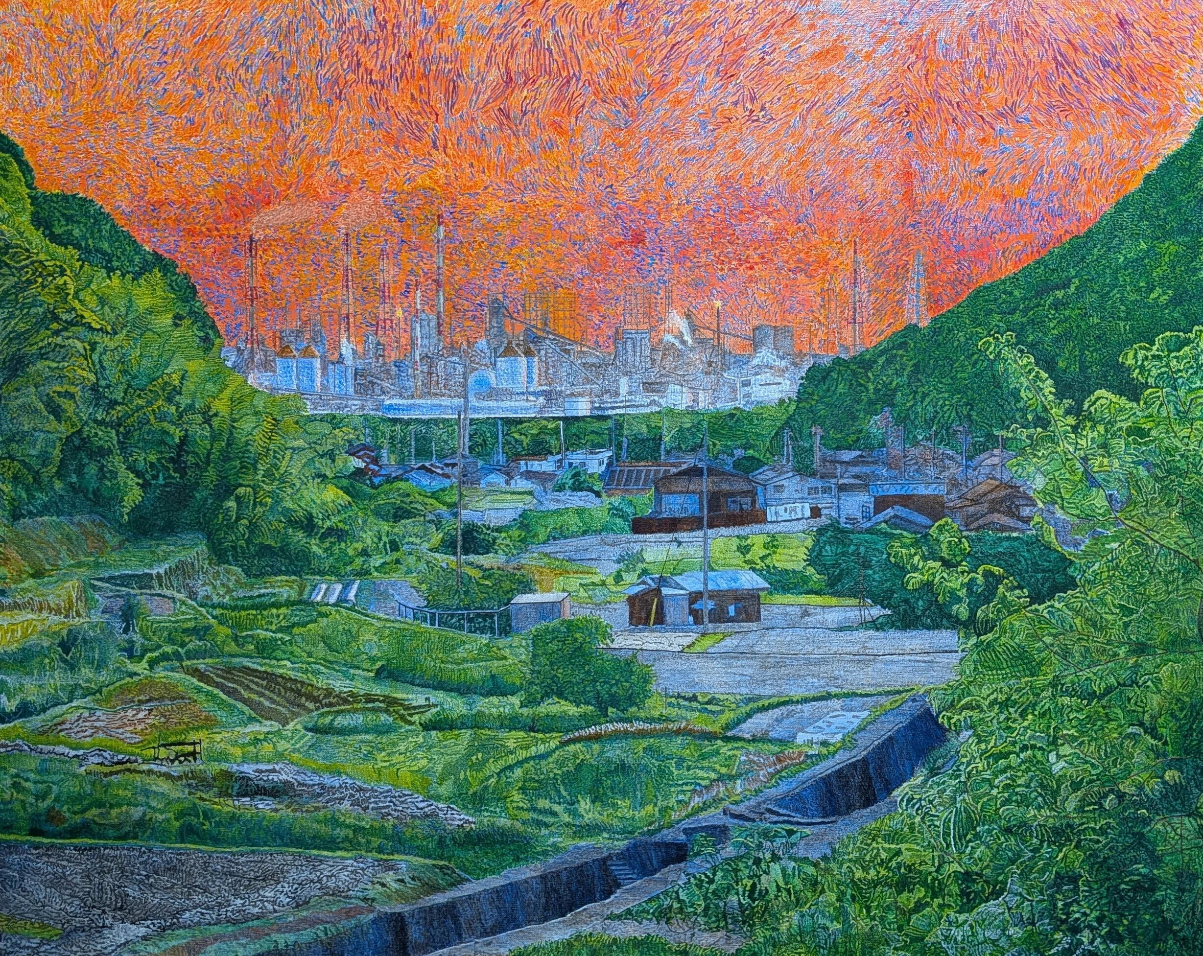 Step125】「交錯」油彩画｜瑞島 魁祐（みずしま かいゆう）