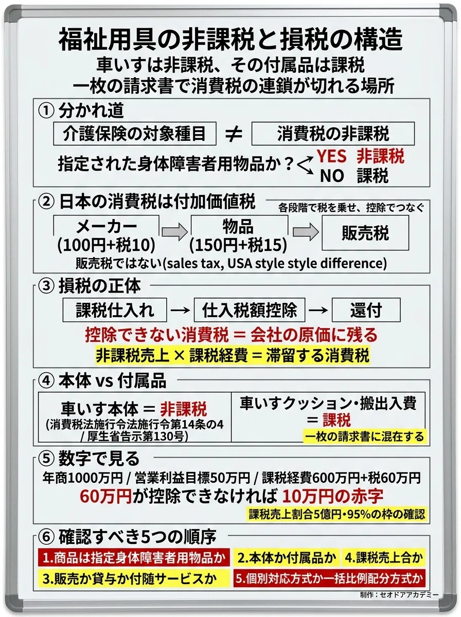 損税とは何か？ 営業利益率5％が赤字に変わる。福祉用具貸与で「控除