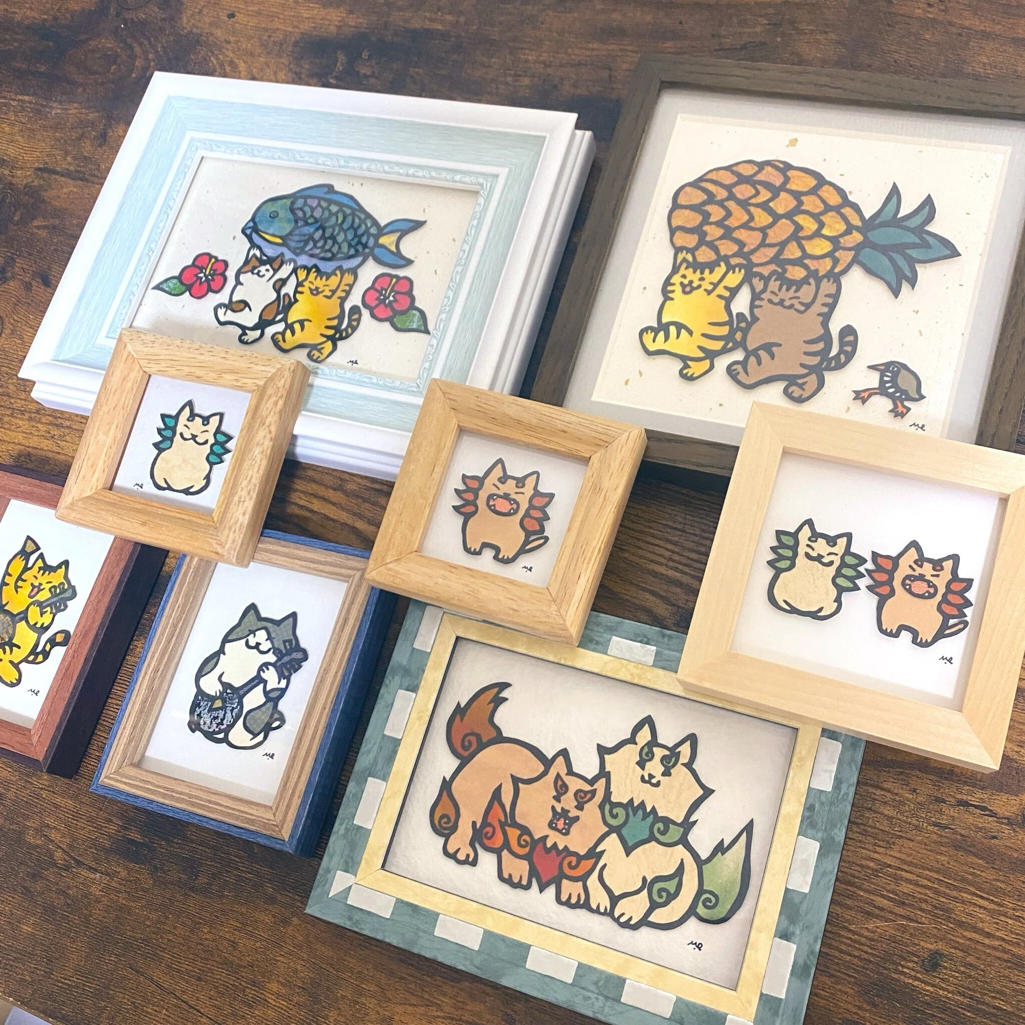 沖縄デパートリウボウ「猫づくし展3」 作家紹介【オガタミホ】｜王冠印