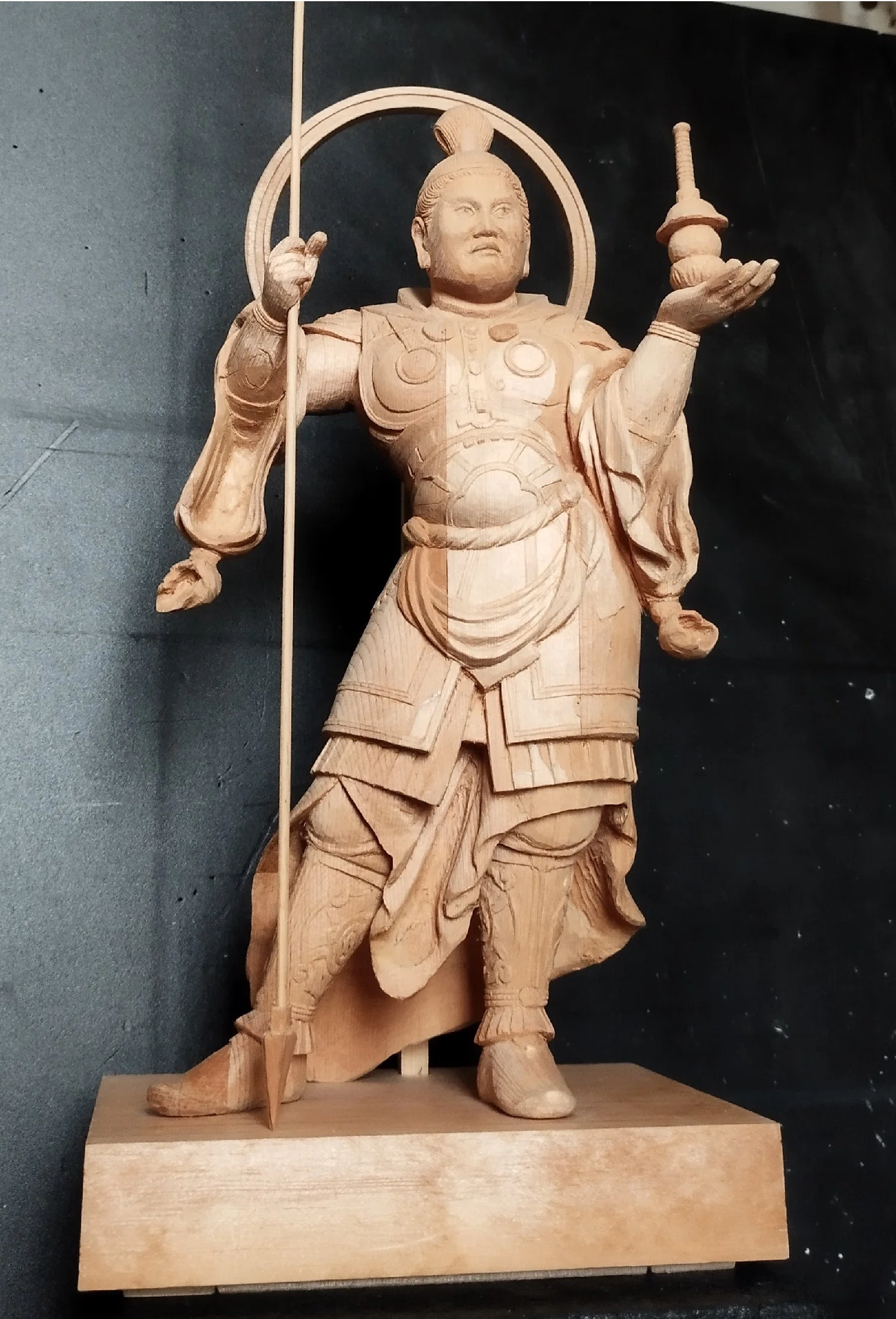 【修縁堂】美術工芸品 毘沙門天 装蔵版 密教法具 修縁堂】美術工芸品 毘沙門天 装蔵版 密教法具 修縁堂】美術工芸品