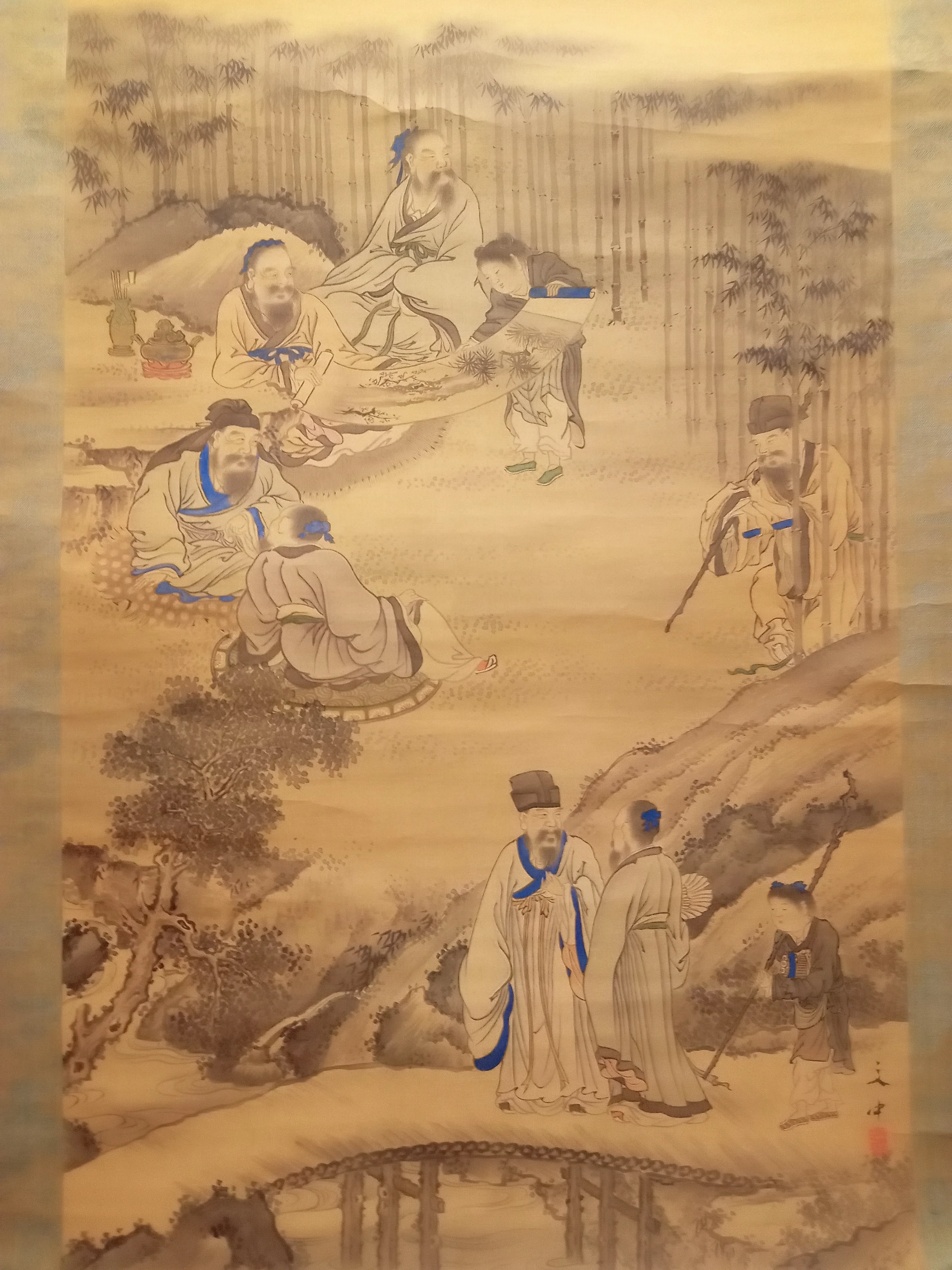 竹林七賢之図」 谷文中｜せーびあん