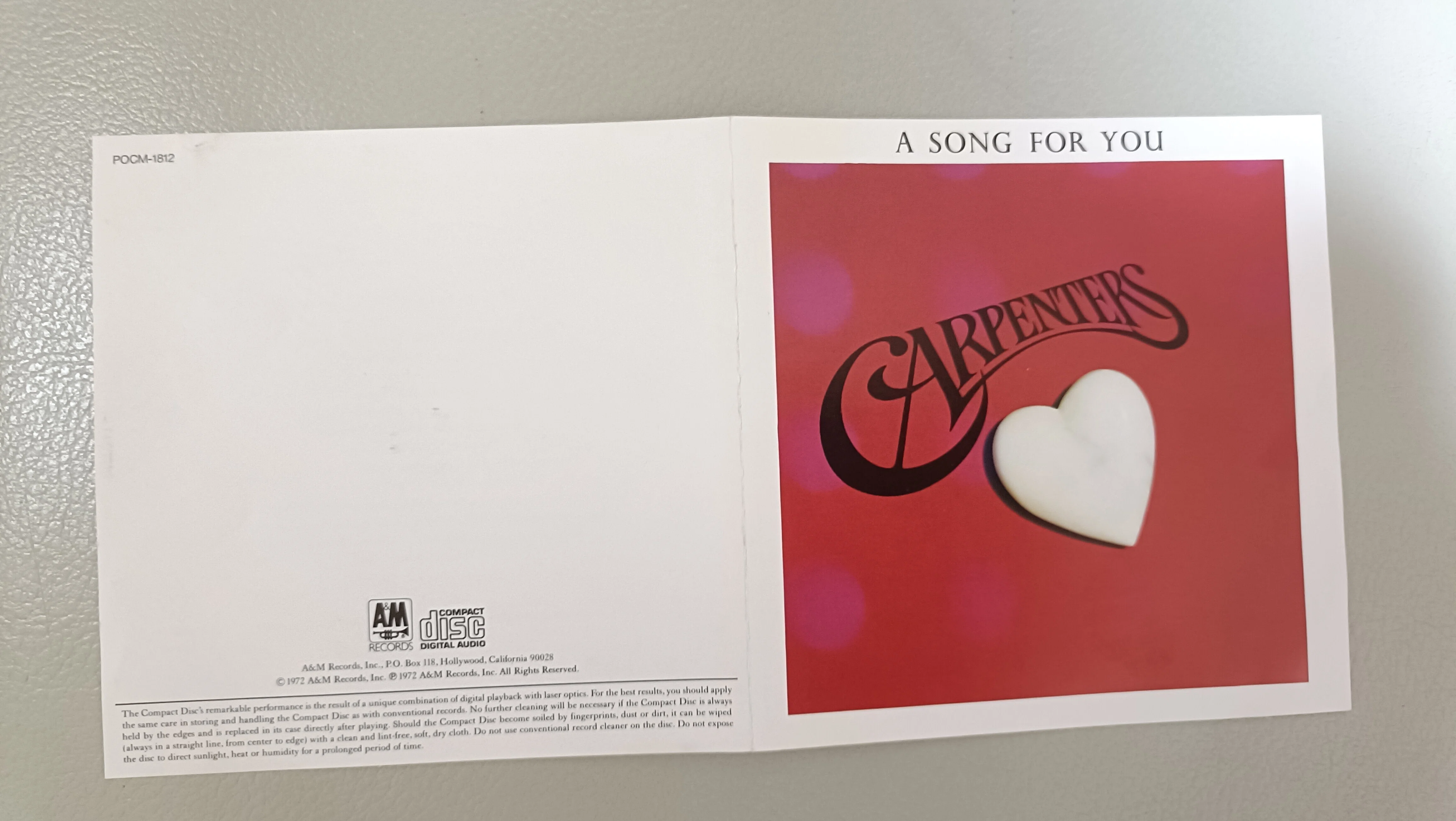 カーペンターズ『A Song for You』――1972年、ここまで来てしまったんか
