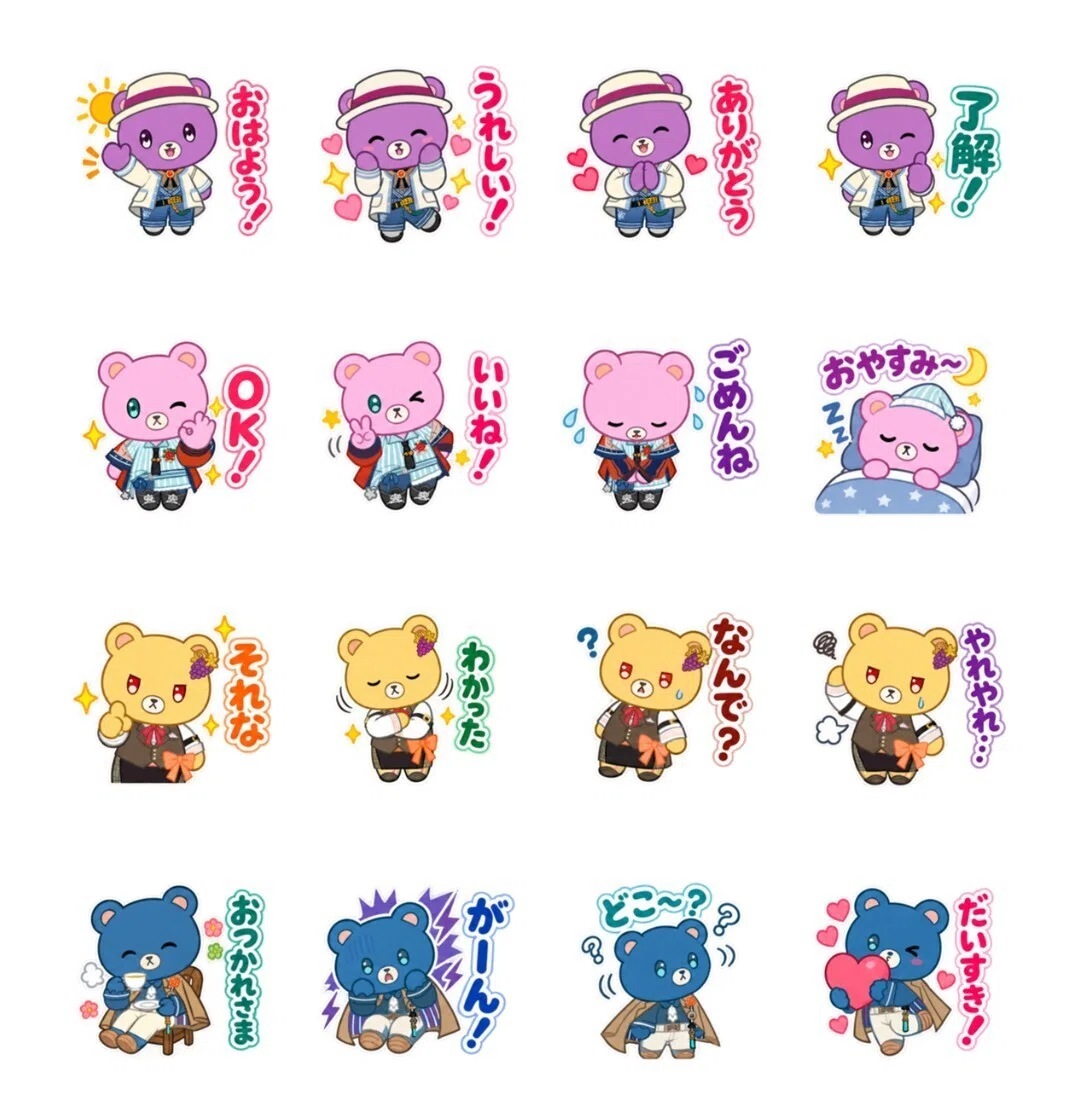 画家クマちゃん!｜毎日のLINEにそっと添えたい、くまのスタンプを作り