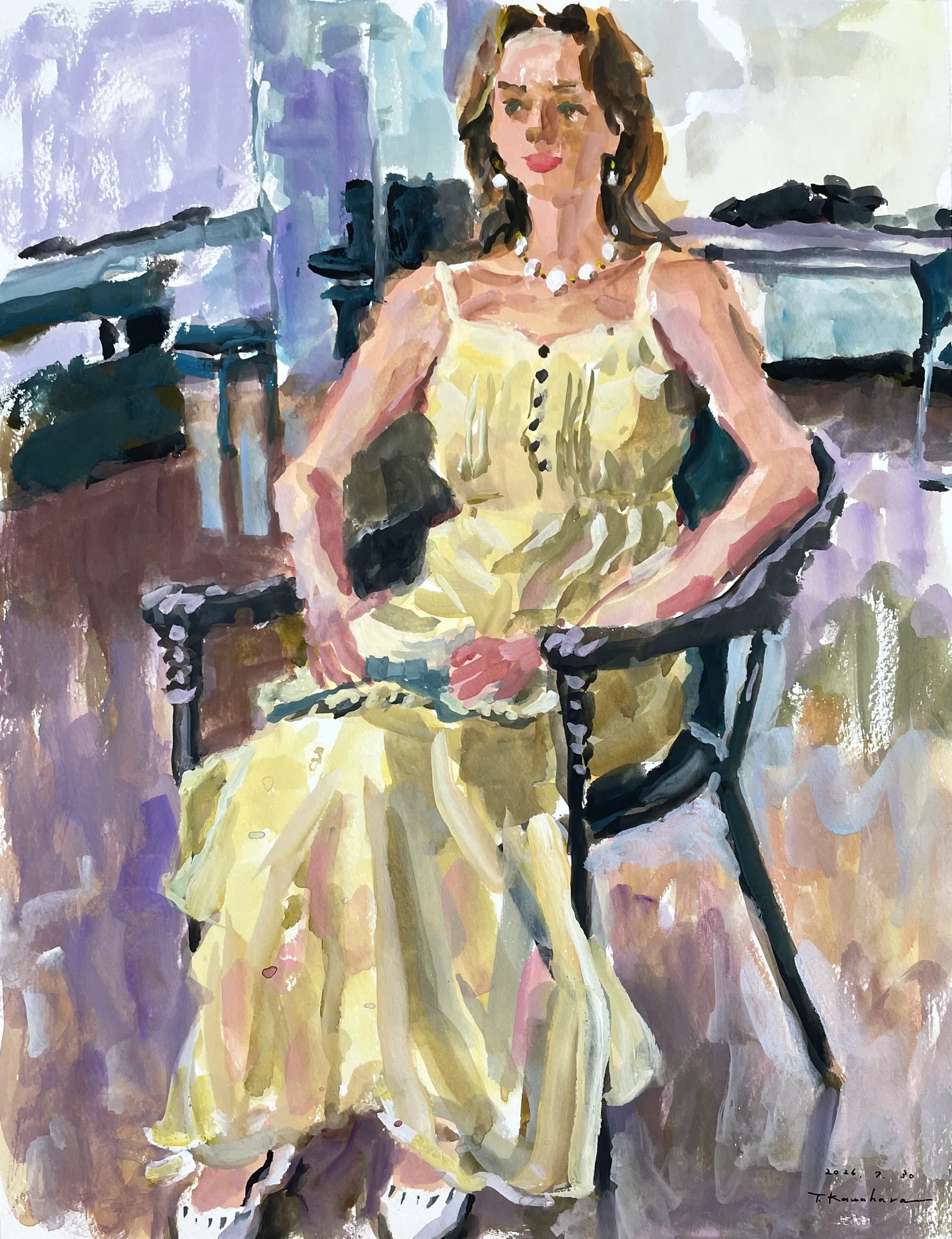 顔は、最後に来た ── ロシアの女性を描く｜川原隆寛｜画家