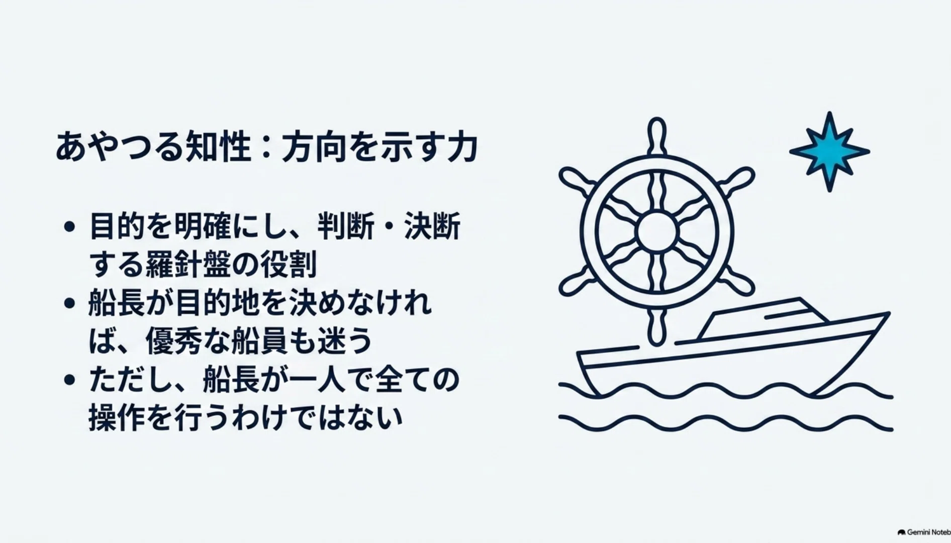 リーダーの使命とは何か 📚三つの知性 C-033 リーダーシップは、先頭に立つことではなく、道を