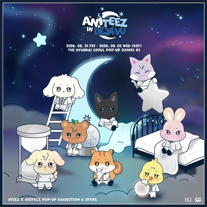 ATEEZ × ANITEEZ POP-UP「ANITEEZ IN Deja Vu」開催🌕｜Fantoot｜韓国