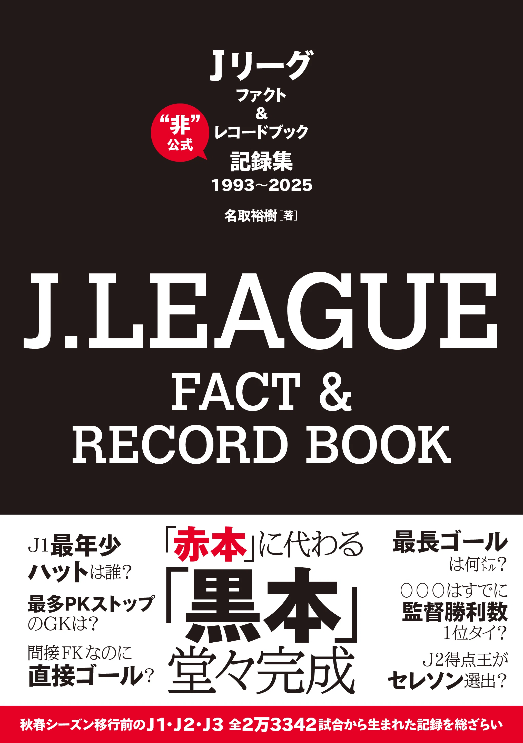 Jリーグ33年分のファクト＆レコードを一冊に『J.LEAGUE FACT＆RECORD