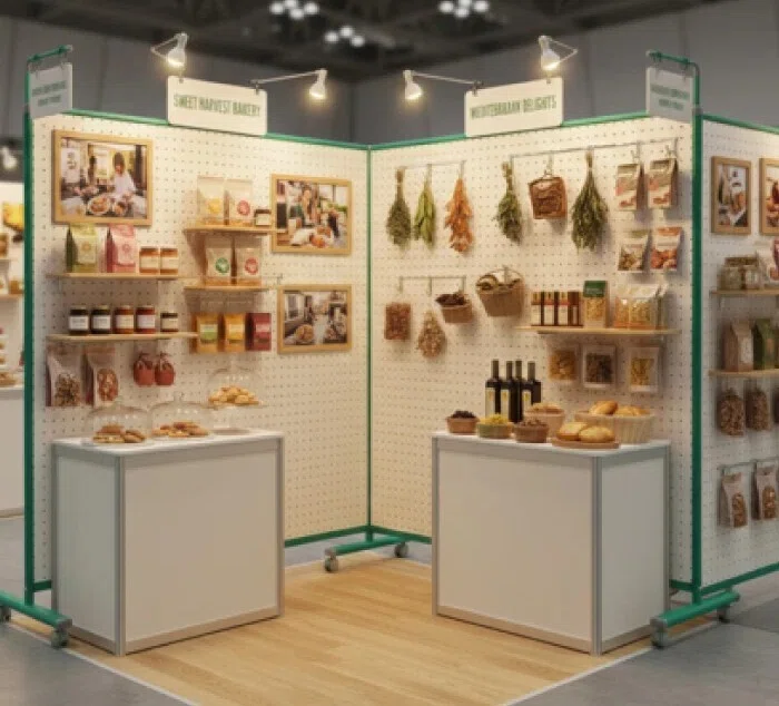 両面を展示面として活用できる国産の有孔展示ボード｜誉PRINTING