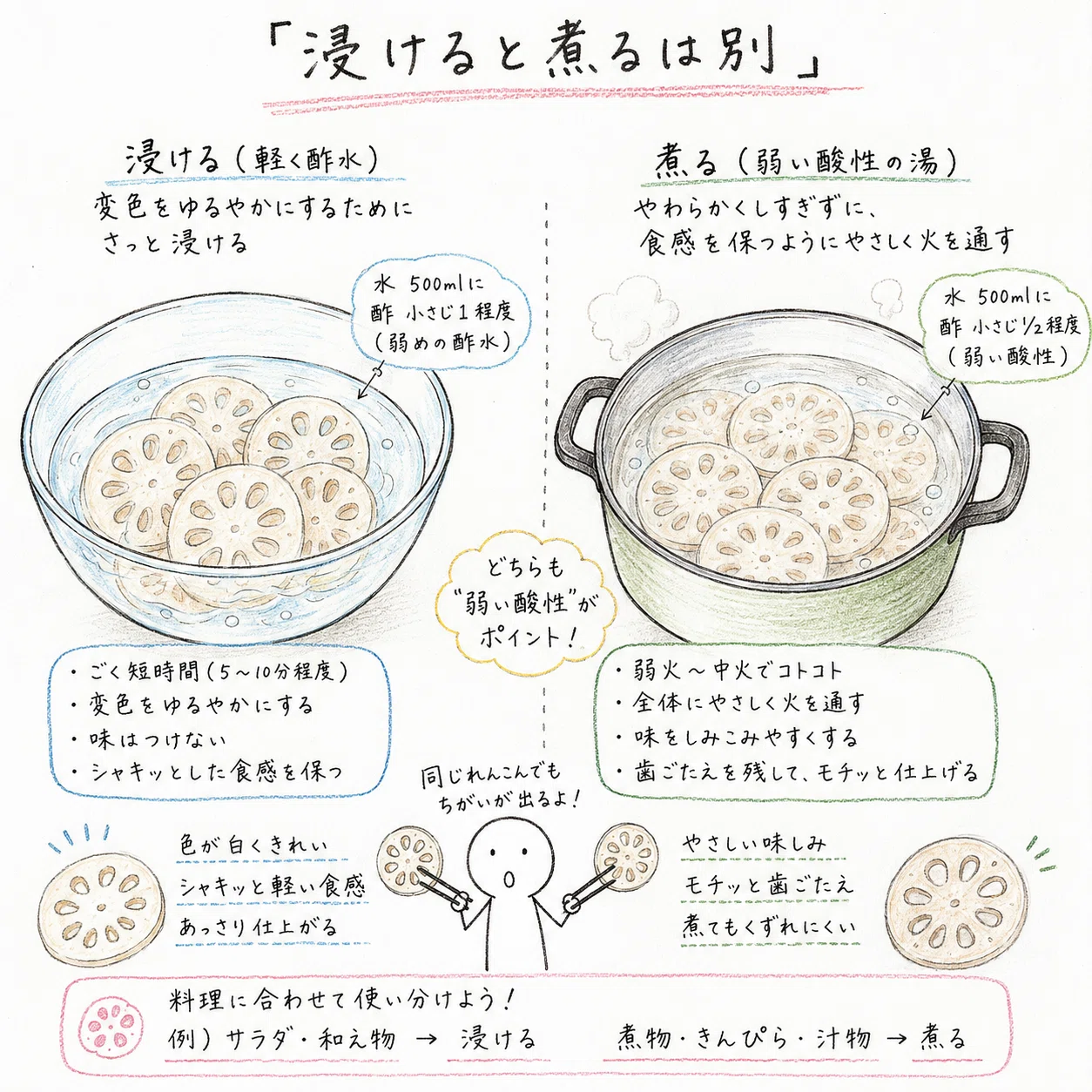 れんこん 酢 水(02)