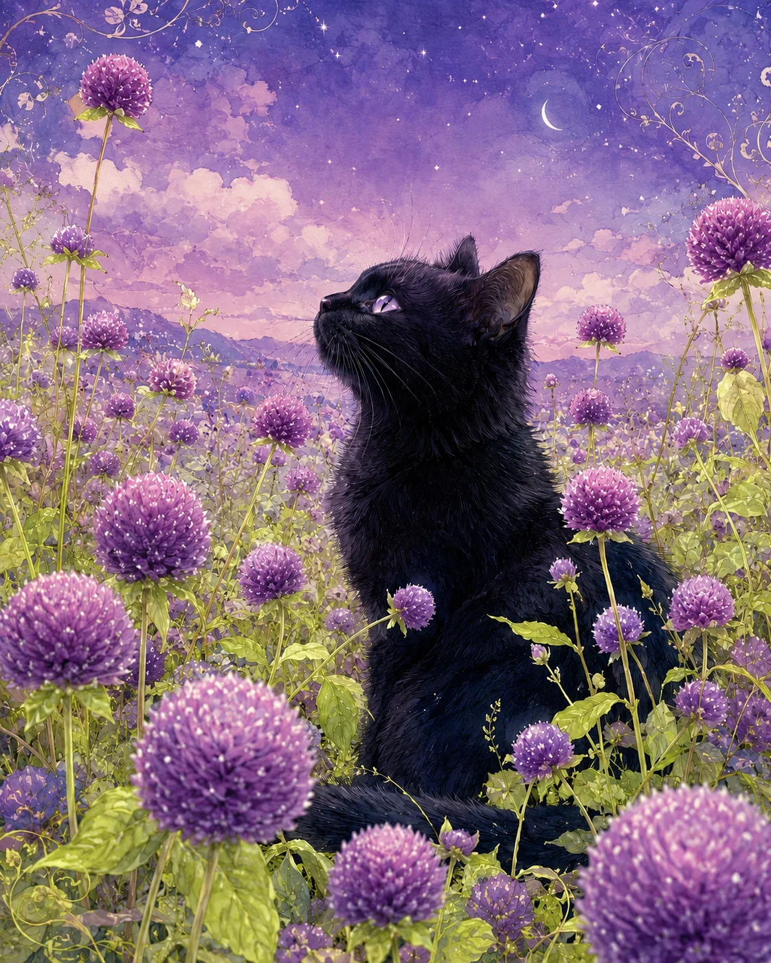 秋の色彩 連作【黒猫が案内する摩訶不思議な世界】ChatGPTで描く非日常