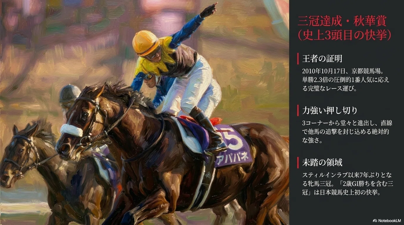 アパパネ -史上3頭目の牝馬三冠馬-｜ハサミおじさん