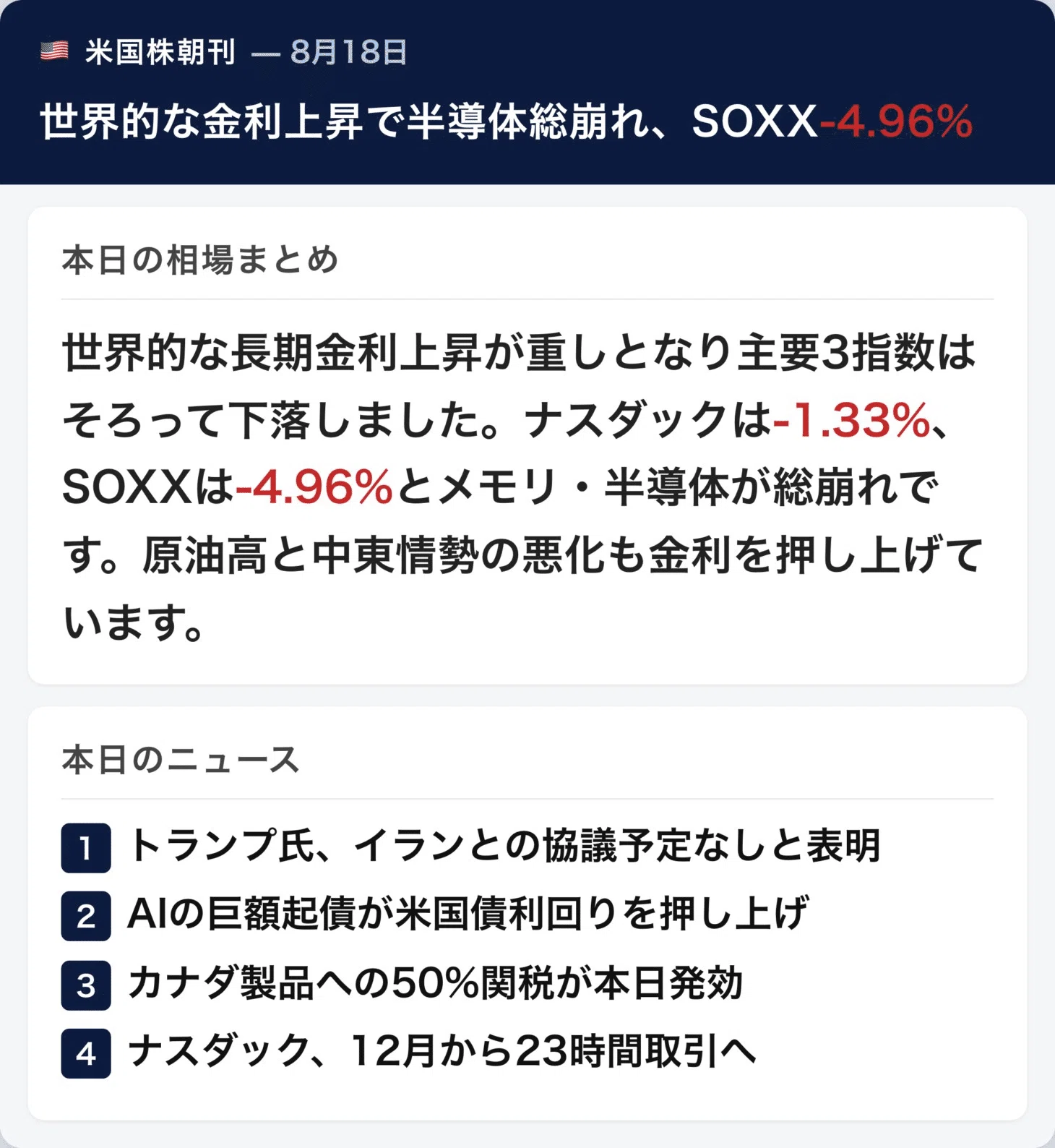 米国株価 下落 原因 今日