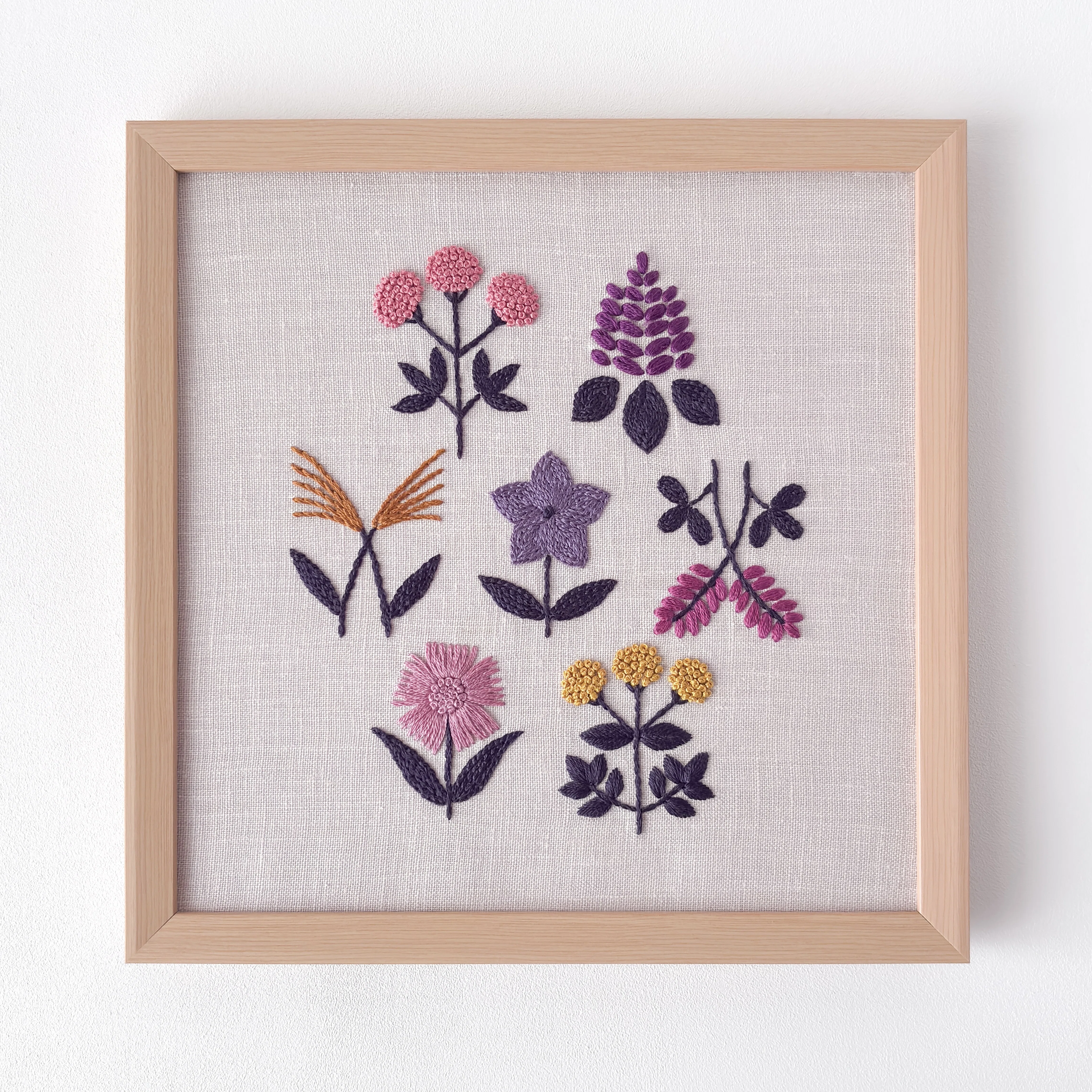 手鞠 491 刺繍 ナデシコ 秋の七草 販売】刺繍図案 秋の七草｜Atelier Orava（アトリエ オラバ）