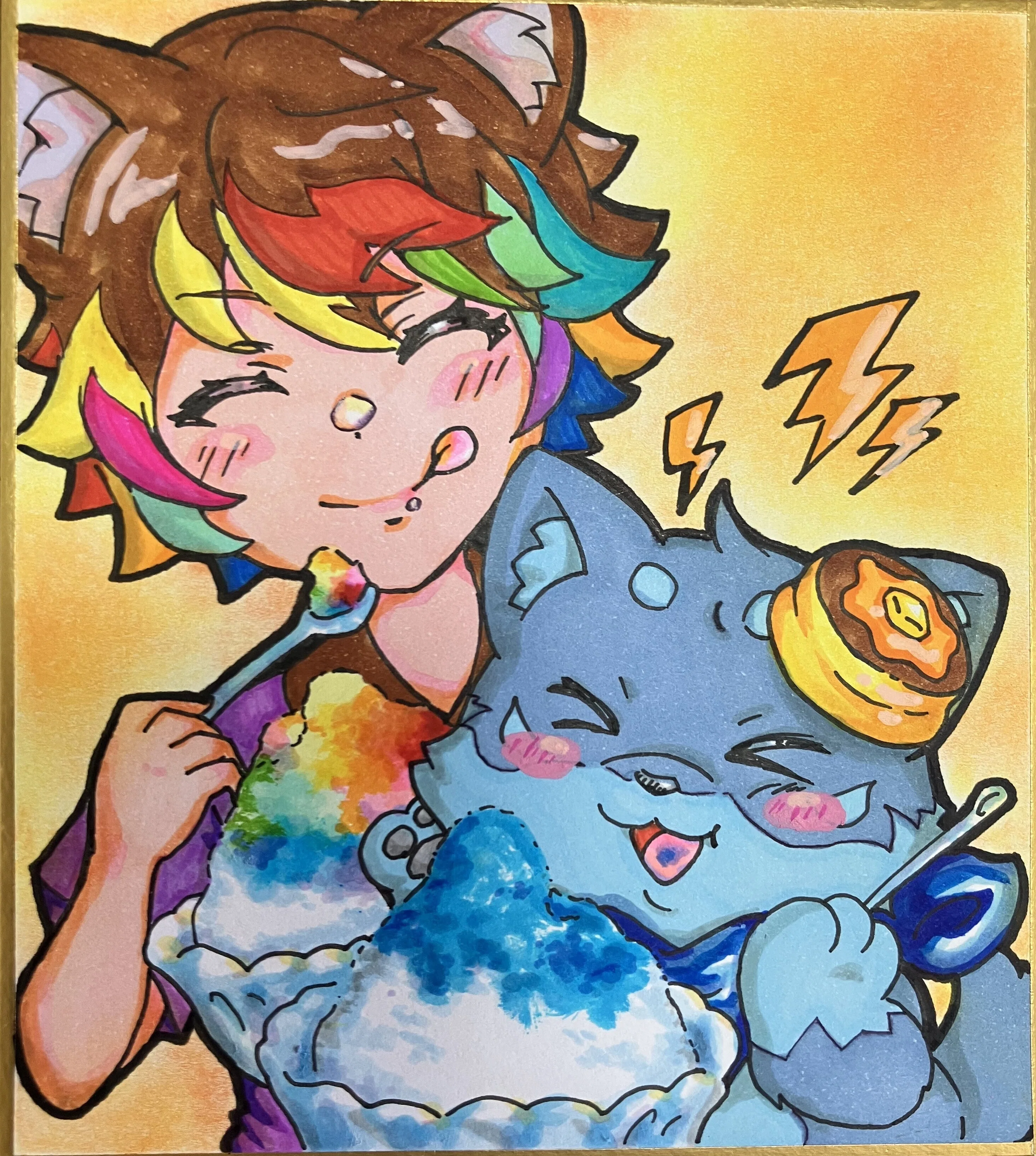 アナログイラスト製作中！✨｜みさやま
