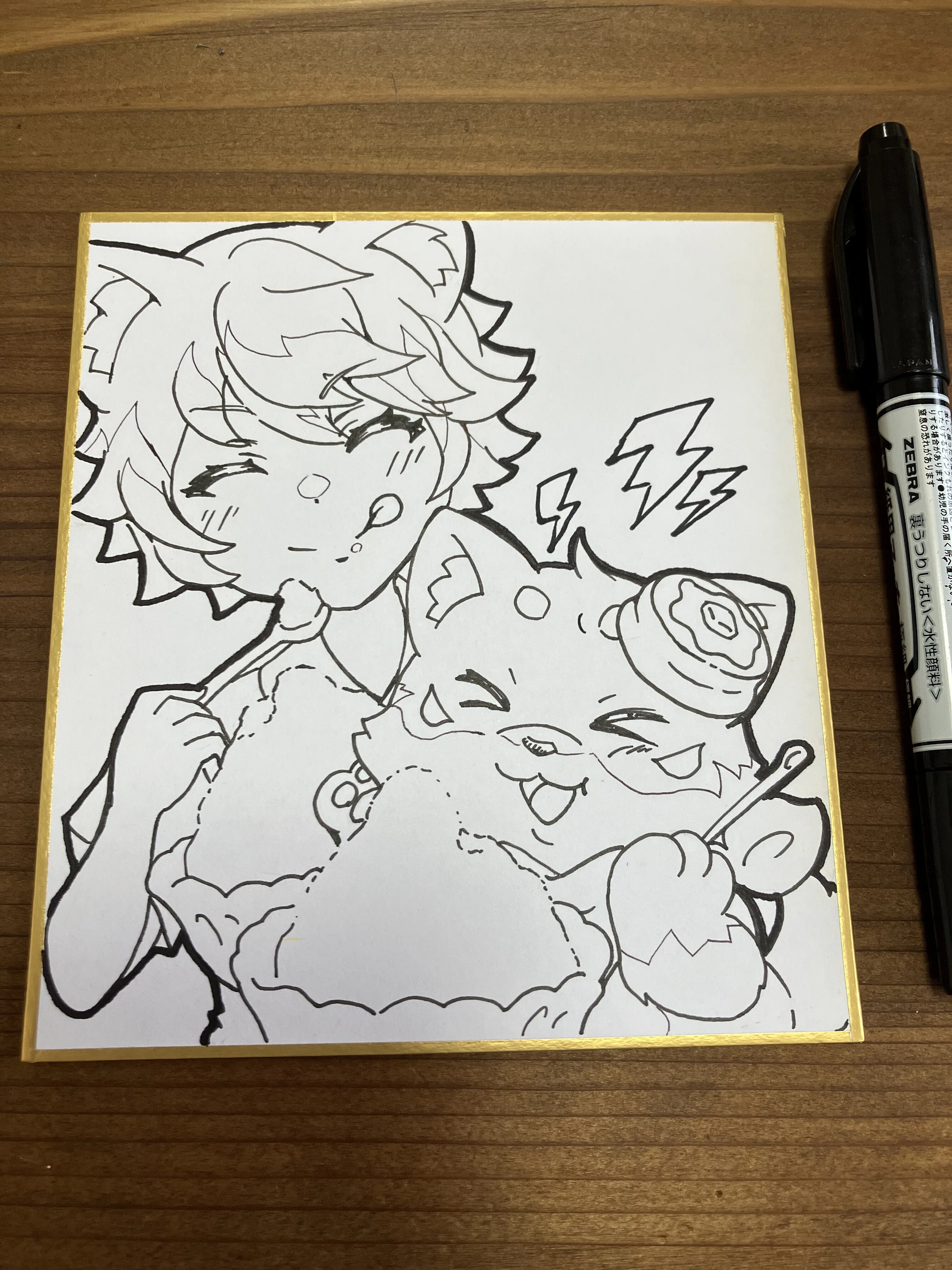 アナログイラスト製作中！✨｜みさやま