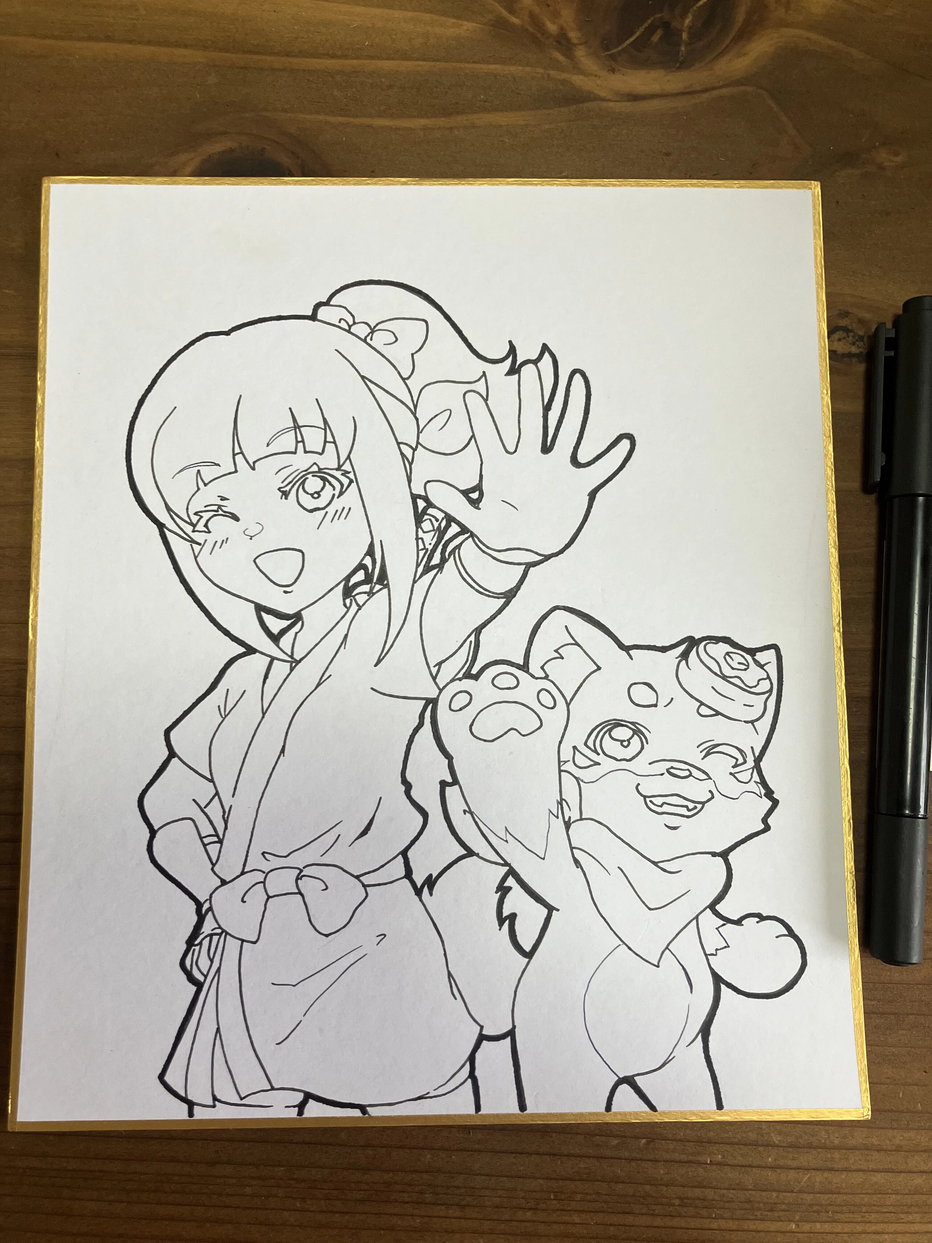 アナログイラスト製作中！✨｜みさやま