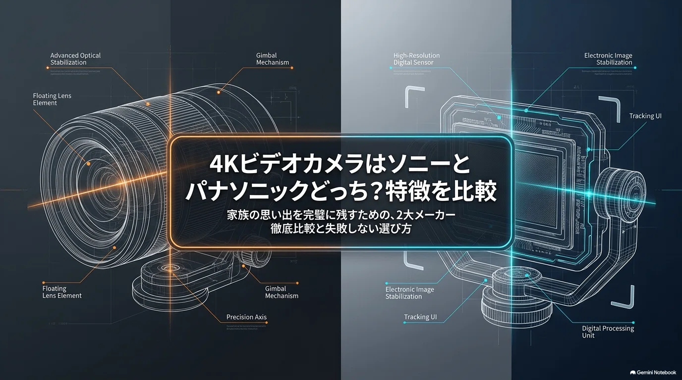 4Kビデオカメラはソニーとパナソニックどっち？特徴を比較｜「徹底比較