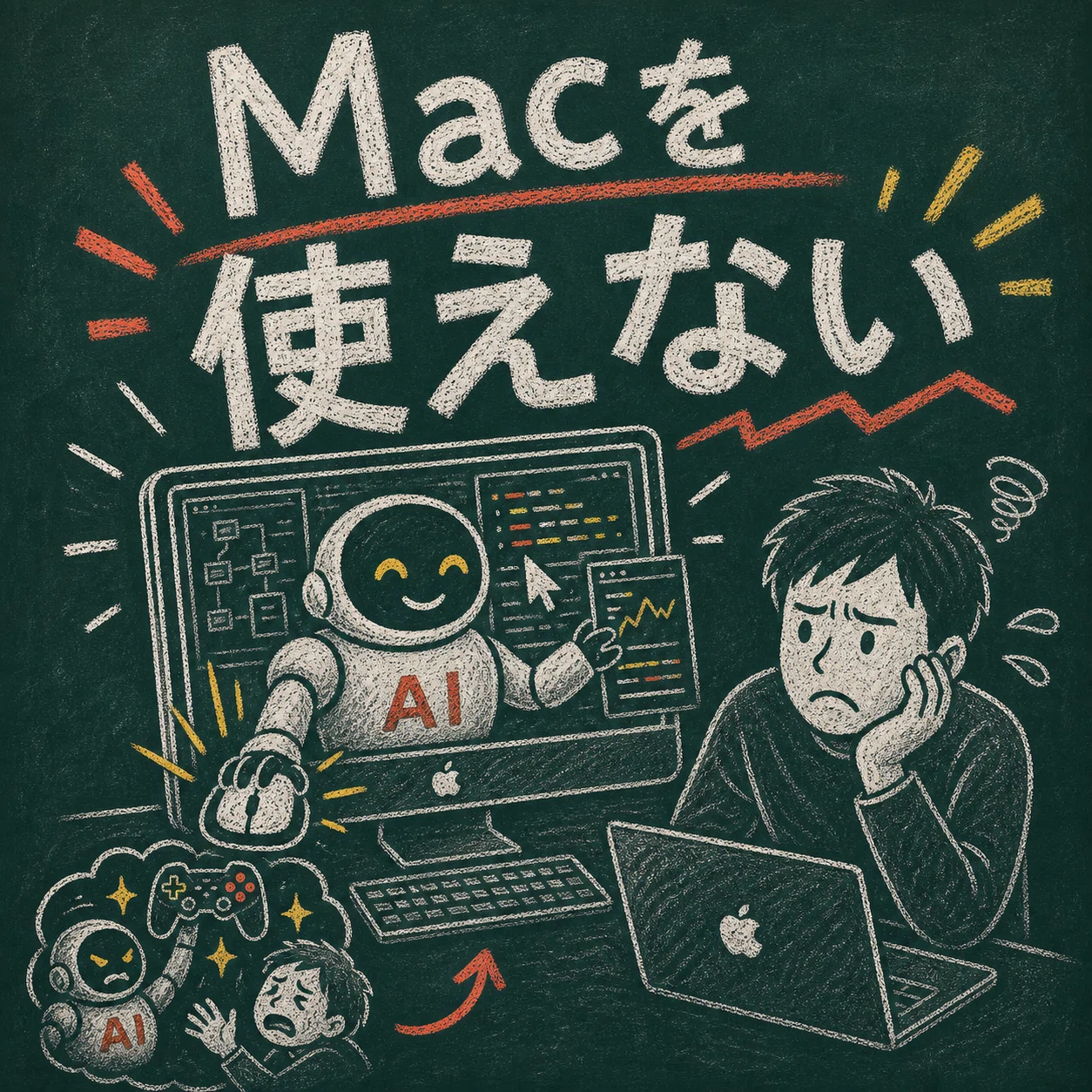 AIにMacを取られて仕事が止まる