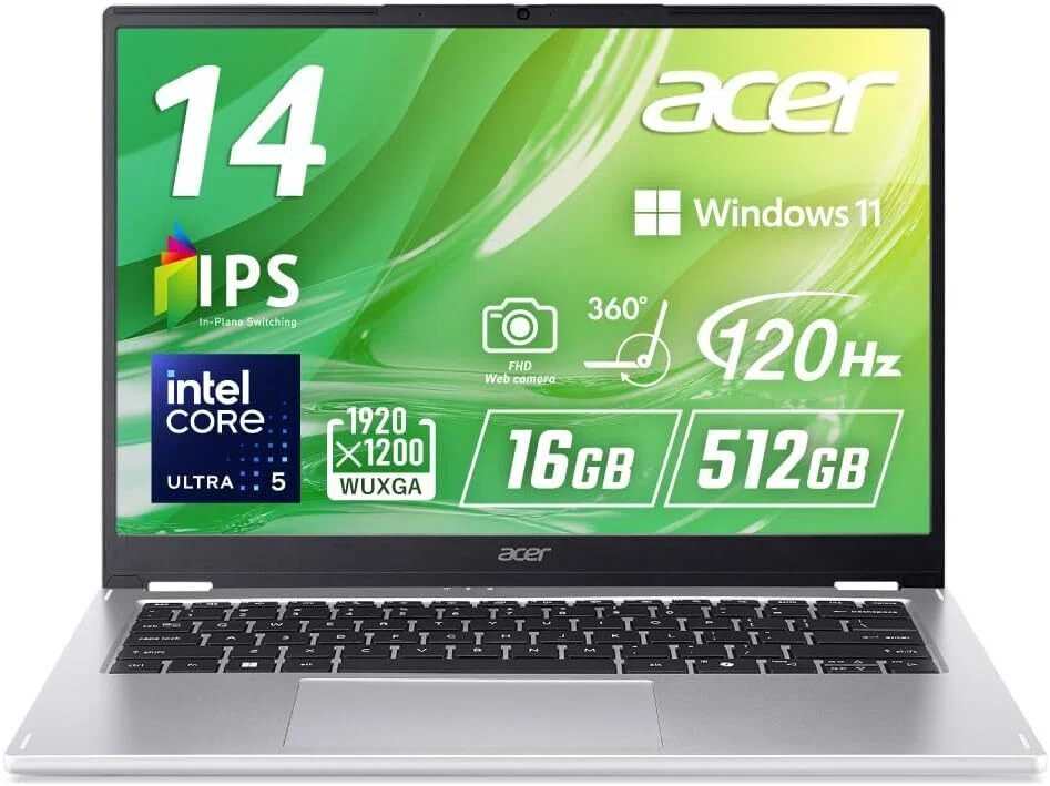 Acer Aspire Spin 14 ASP14-51N-F56Y のレビュー・口コミ評判と特徴
