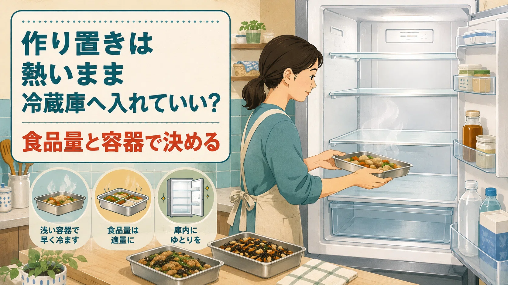 熱い まま 冷蔵庫