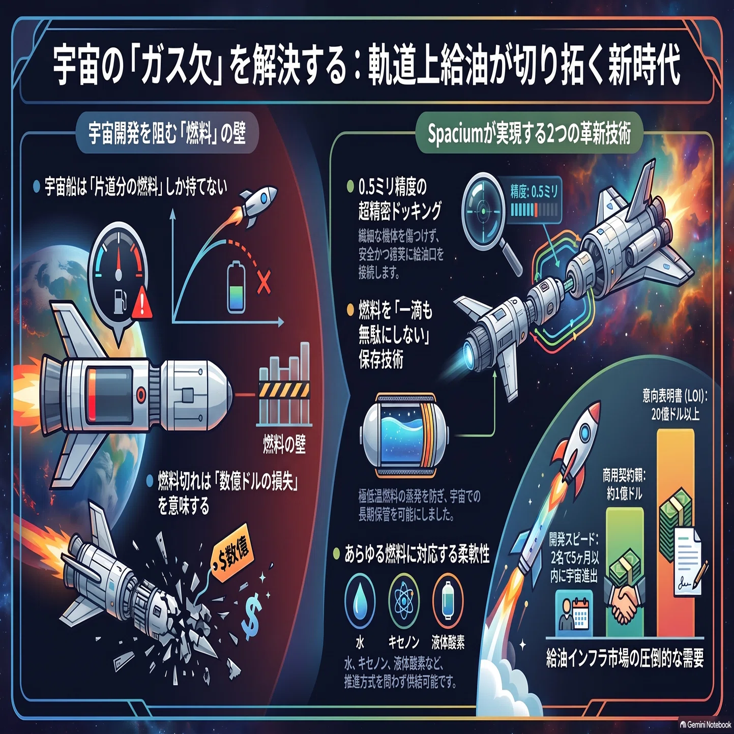 宇宙の「ガス欠」を救え！数億ドルの無駄を防ぐ革命 Speceium｜tyo