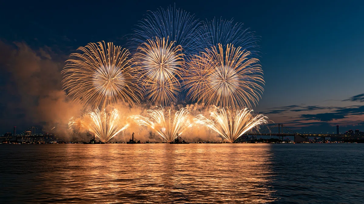 あいびより。花火大会大成功！最後に大きな花火を🎆【AIイラスト｜みんなのフォトギャラリー】｜あいびより。AIクリエイターの日常🐾