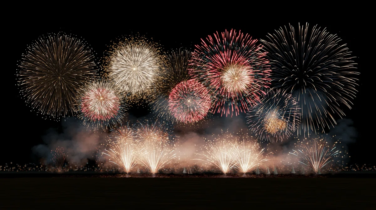 あいびより。花火大会大成功！最後に大きな花火を🎆【AIイラスト｜みんなのフォトギャラリー】｜あいびより。AIクリエイターの日常🐾