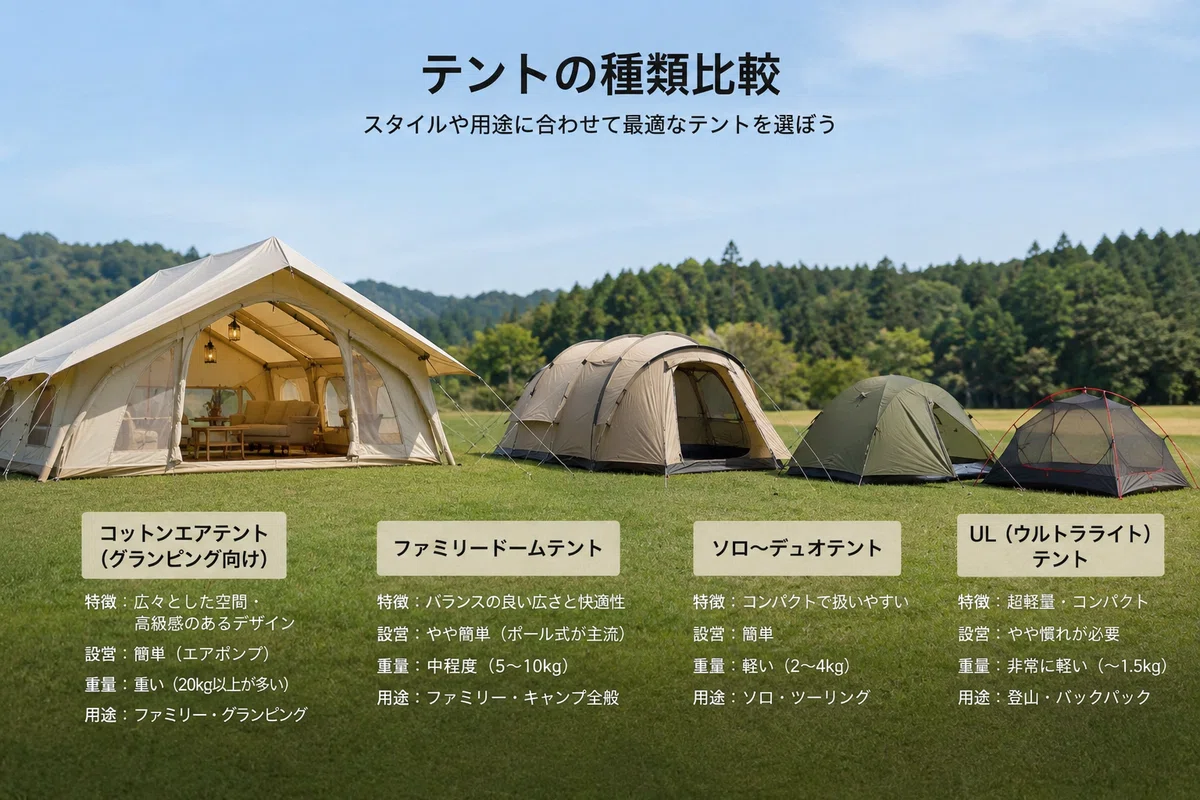 保存版】エアテントの正しい選び方とメーカー徹底解説｜TAke_zi